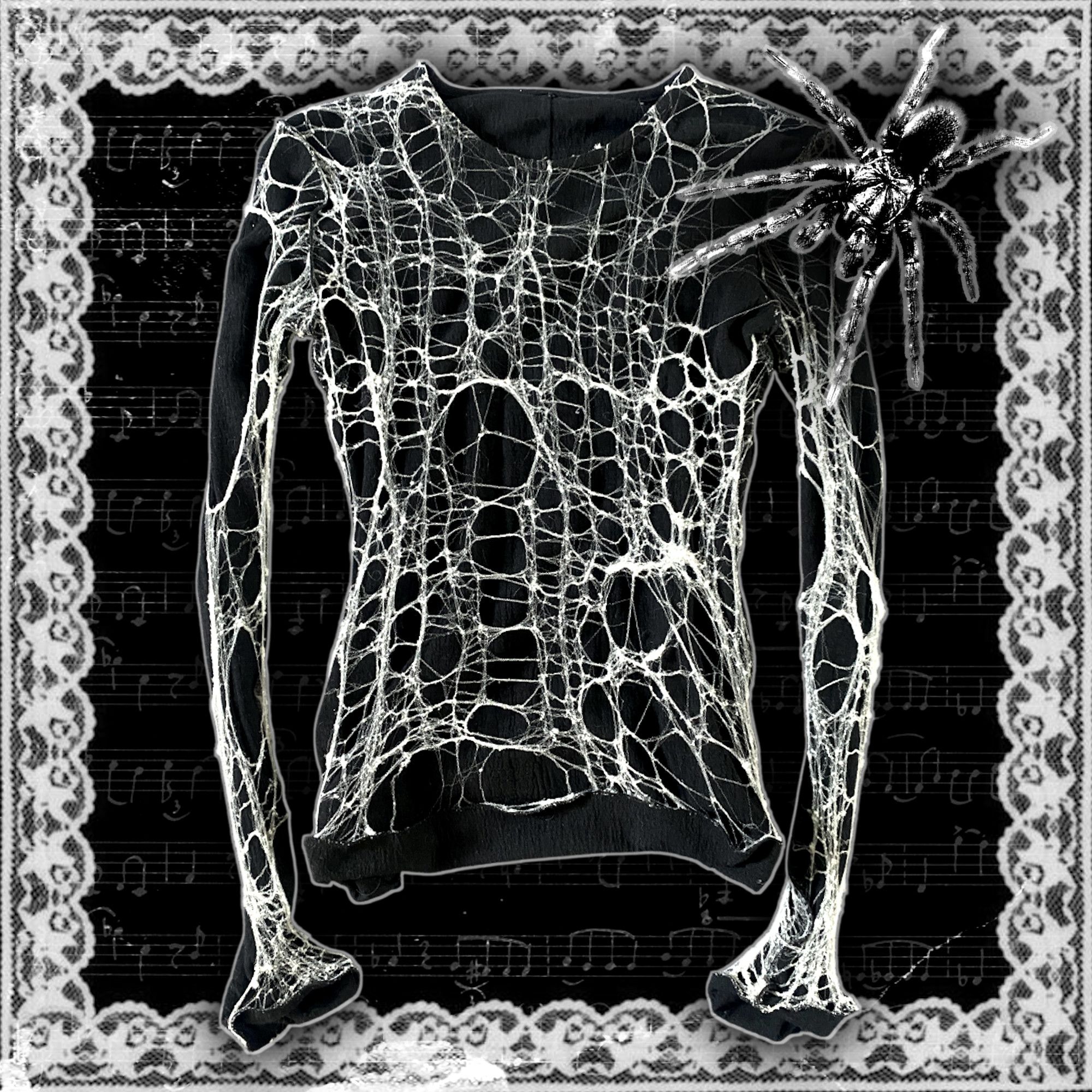 Japanese Brand Alice auaa spider web knit long sleeve | Grailed