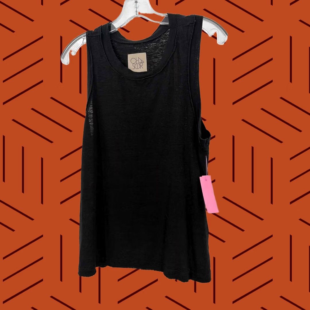 Vintage Chasor Black Tank Top Size Small Size S / US 4 / IT 40 - 1 Thumbnail