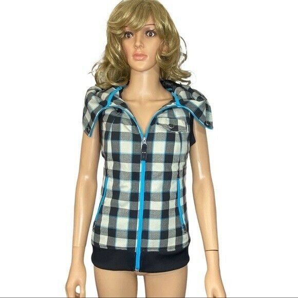Burton Burton Ho Chi Minh Plaid Vest Dry Ride Hooded Small EUC Size S / US 4 / IT 40 - 7 Thumbnail