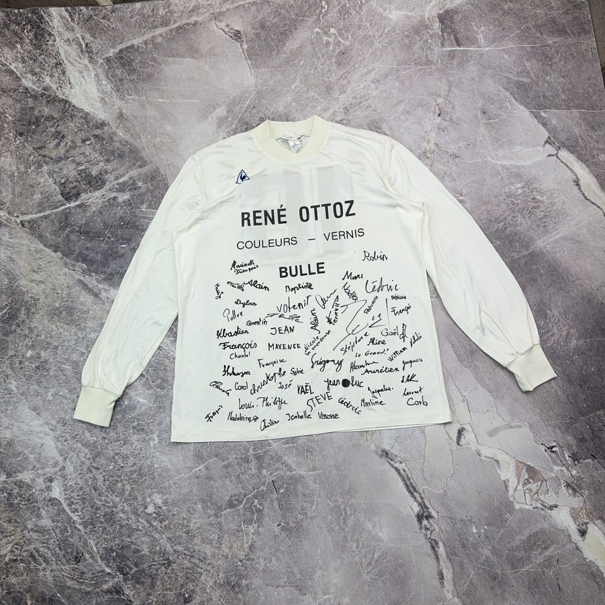 Le Coq Sportif × Vintage Le coq Sportif Bulle Switzerland Jersey 1990s Rene Ottoz 16 Size US XL / EU 56 / 4 - 1 Thumbnail