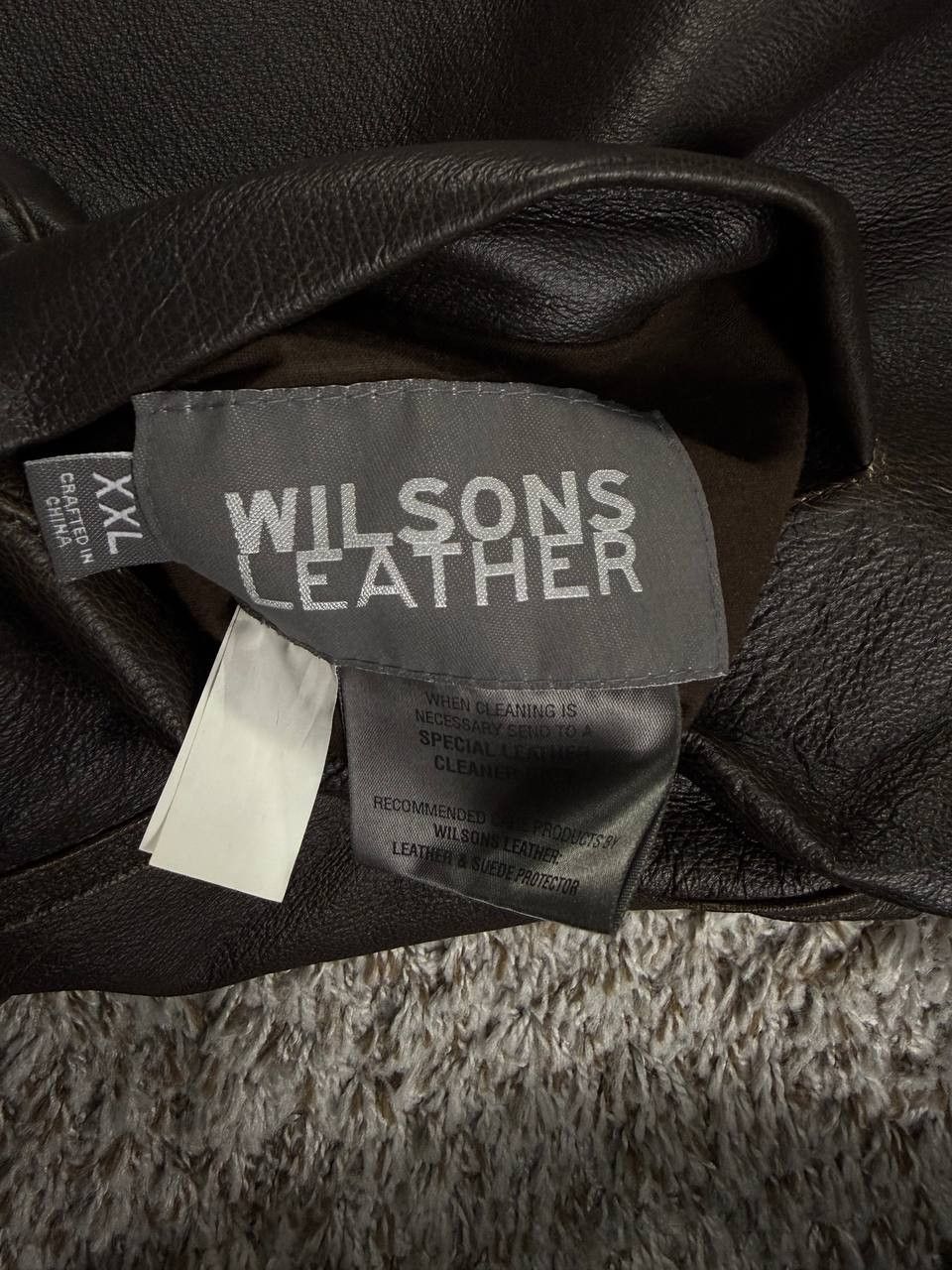 Wilsons Leather Vintage Wilsons Leather Genuine Leather Sherpa Lined Jacket Size US XXL / EU 58 / 5 - 12 Thumbnail