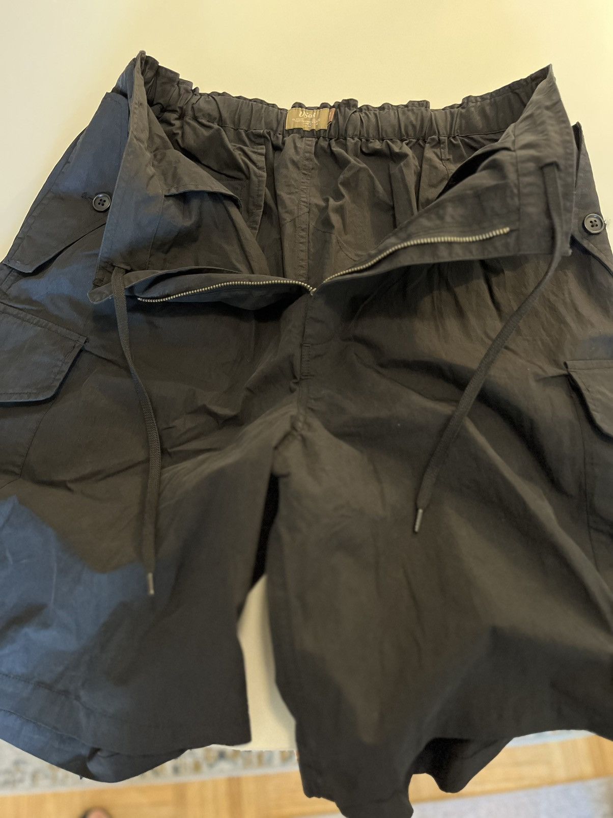 Other U.Sage M51 Nylon-Cotton Cargo Shorts Black Size Large (L) Size US 34 / EU 50 - 8 Thumbnail