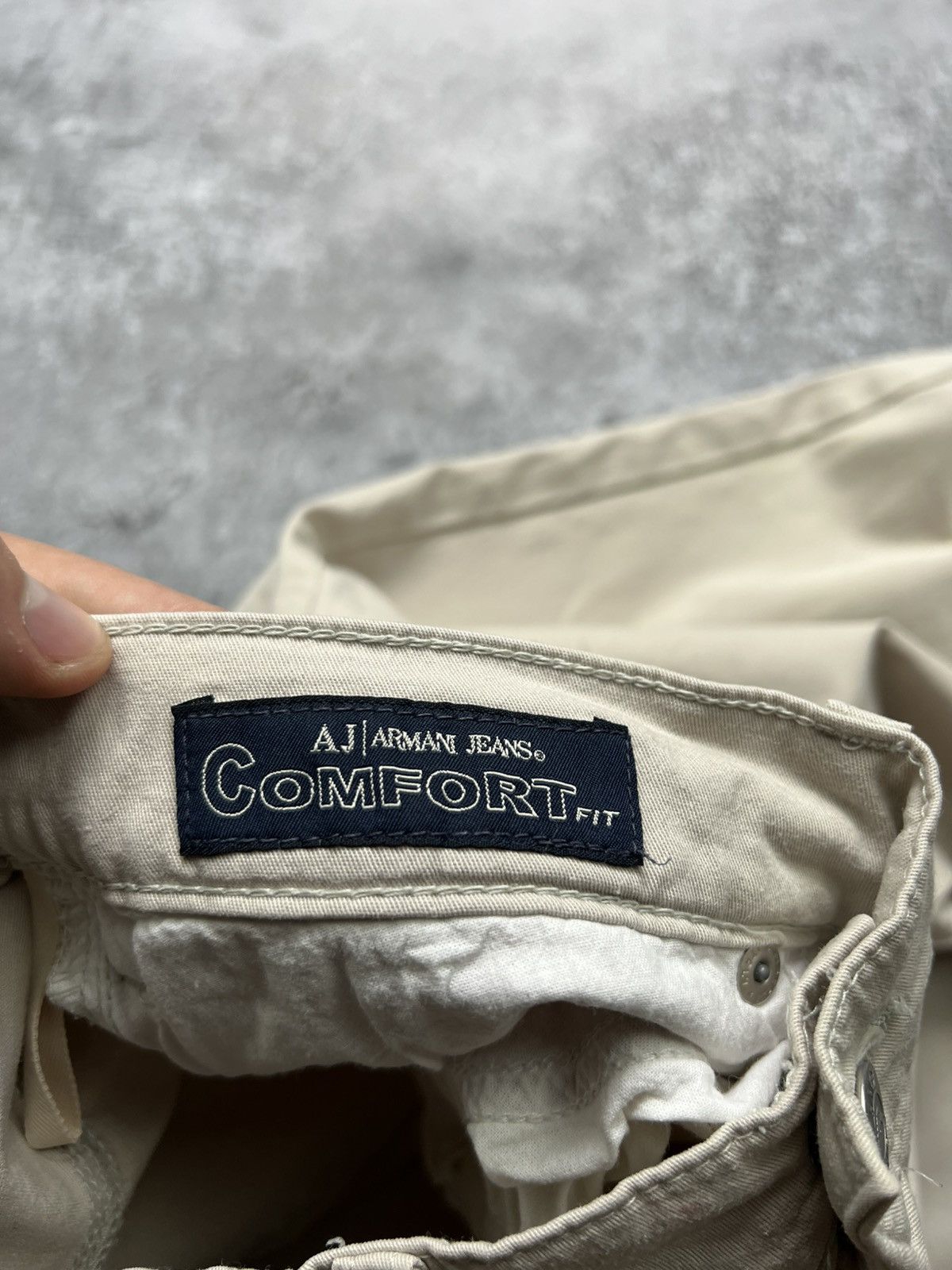 Armani Armani Jeans Classic Chino Pants Mens Beige Size US 32 / EU 48 - 8 Thumbnail