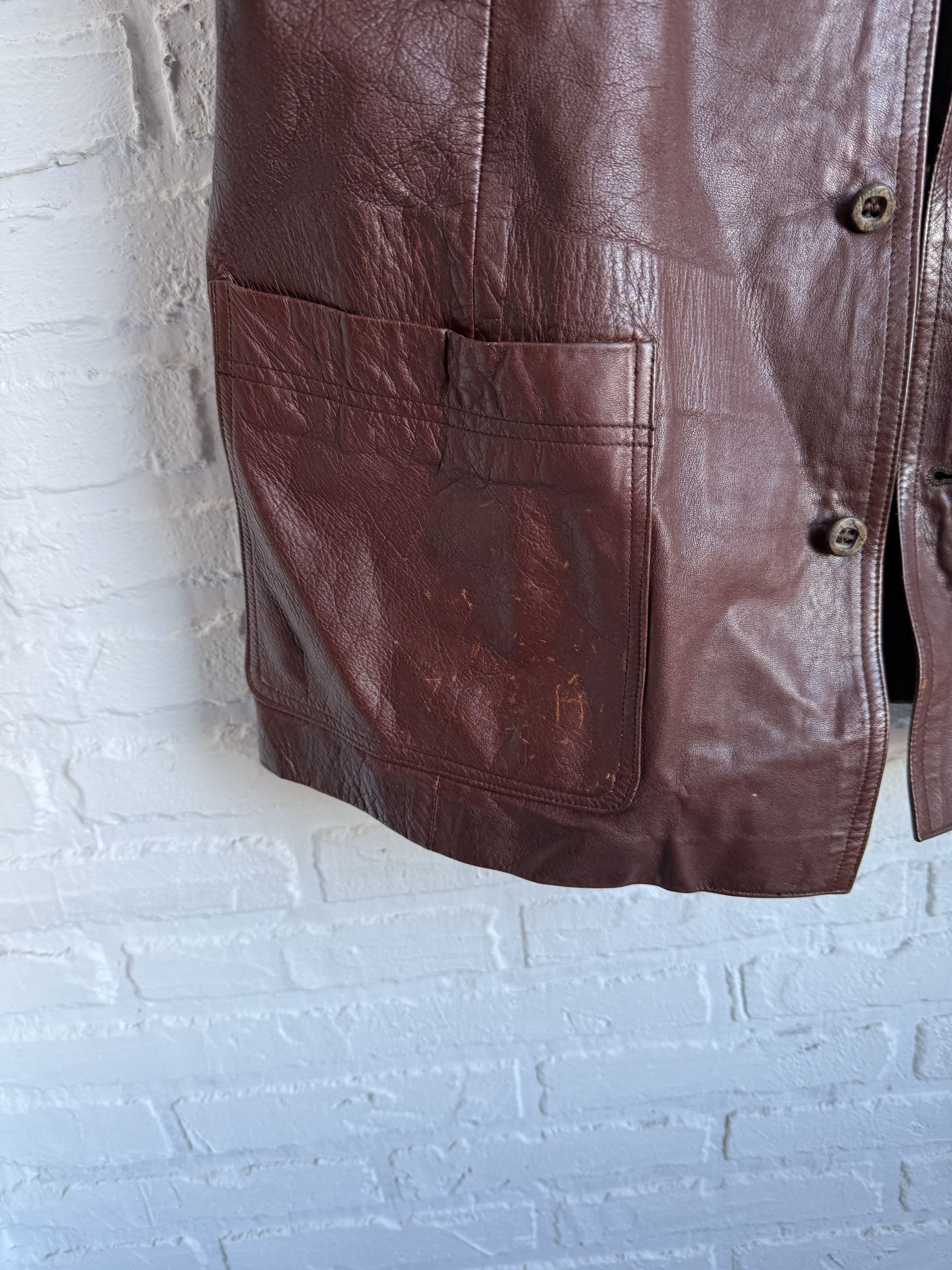 Lewis Leathers Vintage 1970s Fink of Northampton British Leather jacket Size US S / EU 44-46 / 1 - 6 Thumbnail