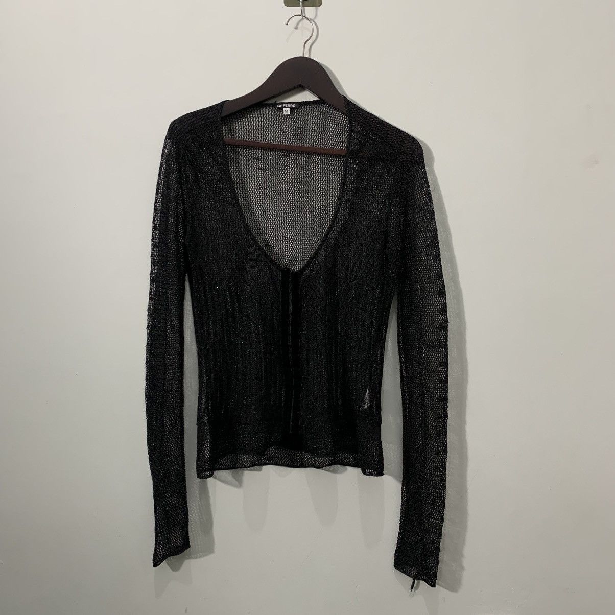 Gianfranco Ferre Vintage Y2K GF Ferre mesh tee Size M / US 6-8 / IT 42-44 - 1 Thumbnail