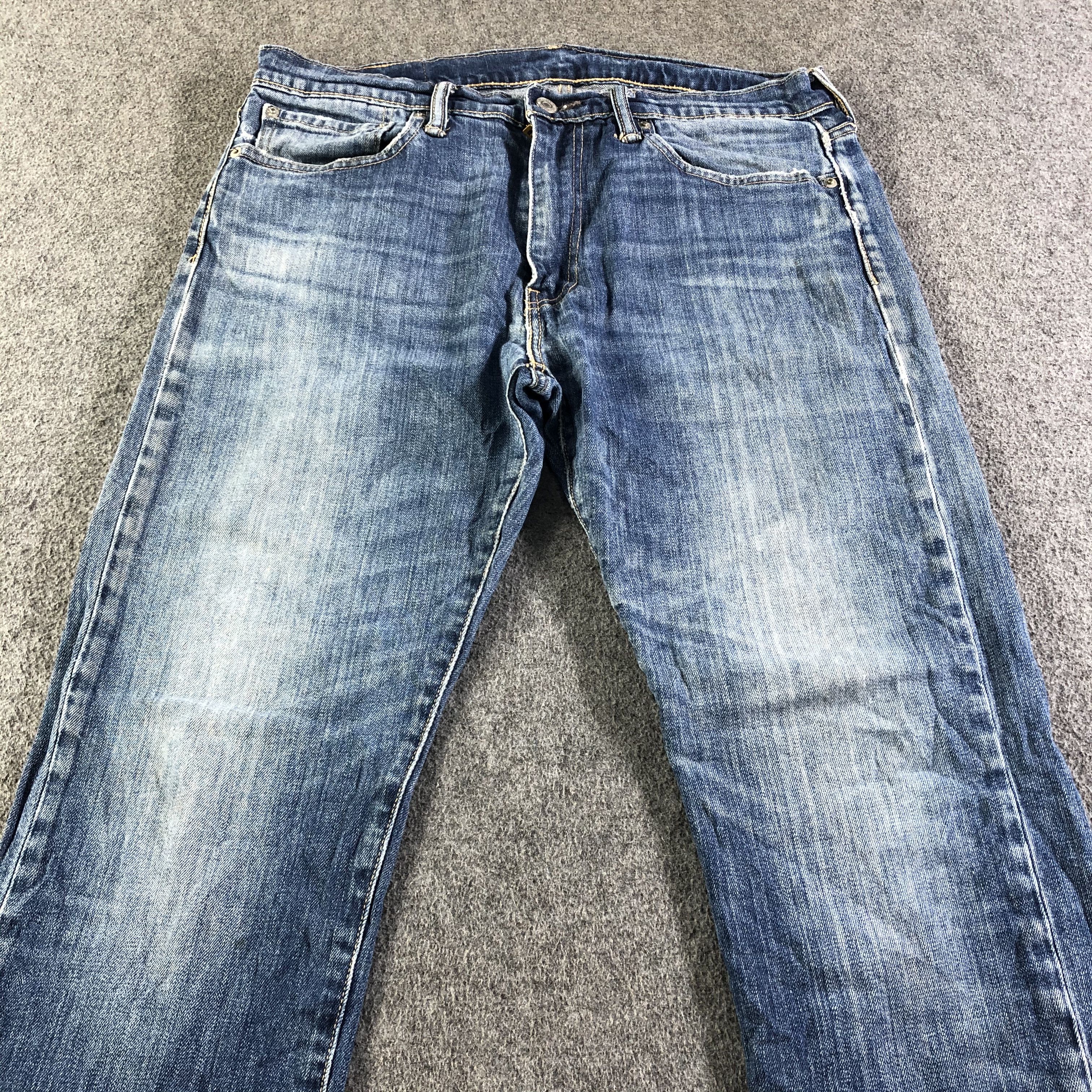 Levi's Vintage Blue Wash Levis 513 Jeans-J4351 Size US 33 - 3 Thumbnail