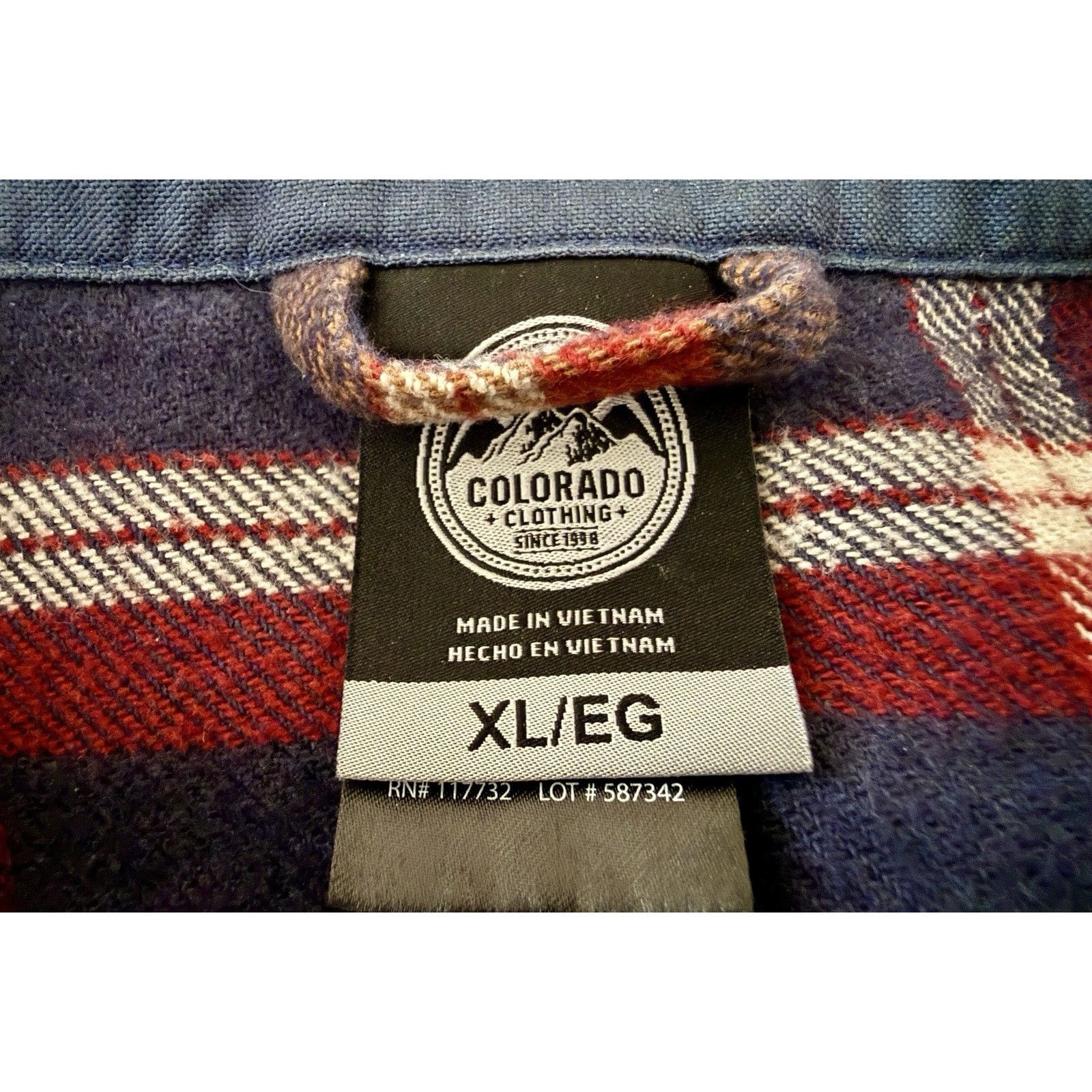Other Colorado Clothing Men's XL Plaid Flannel Shacket LS Button Size US XL / EU 56 / 4 - 7 Thumbnail
