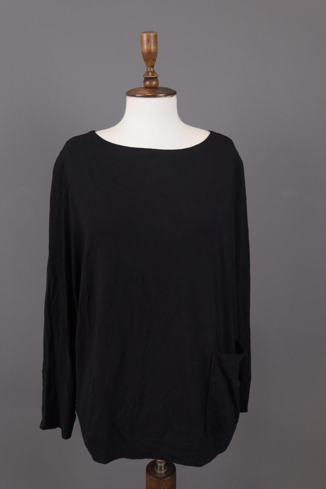 Oska Black Lagenlook Long Sleeve Tunic Dress Size 2 Dresses