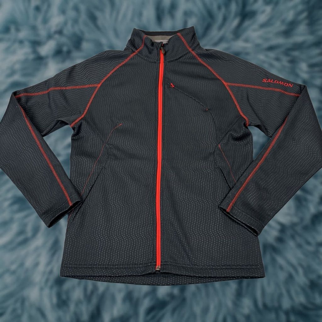 Salomon Salomon Jacket Mens Small Black Softshell Full Zip Lightweight Outdoors Size US S / EU 44-46 / 1 - 1 Thumbnail