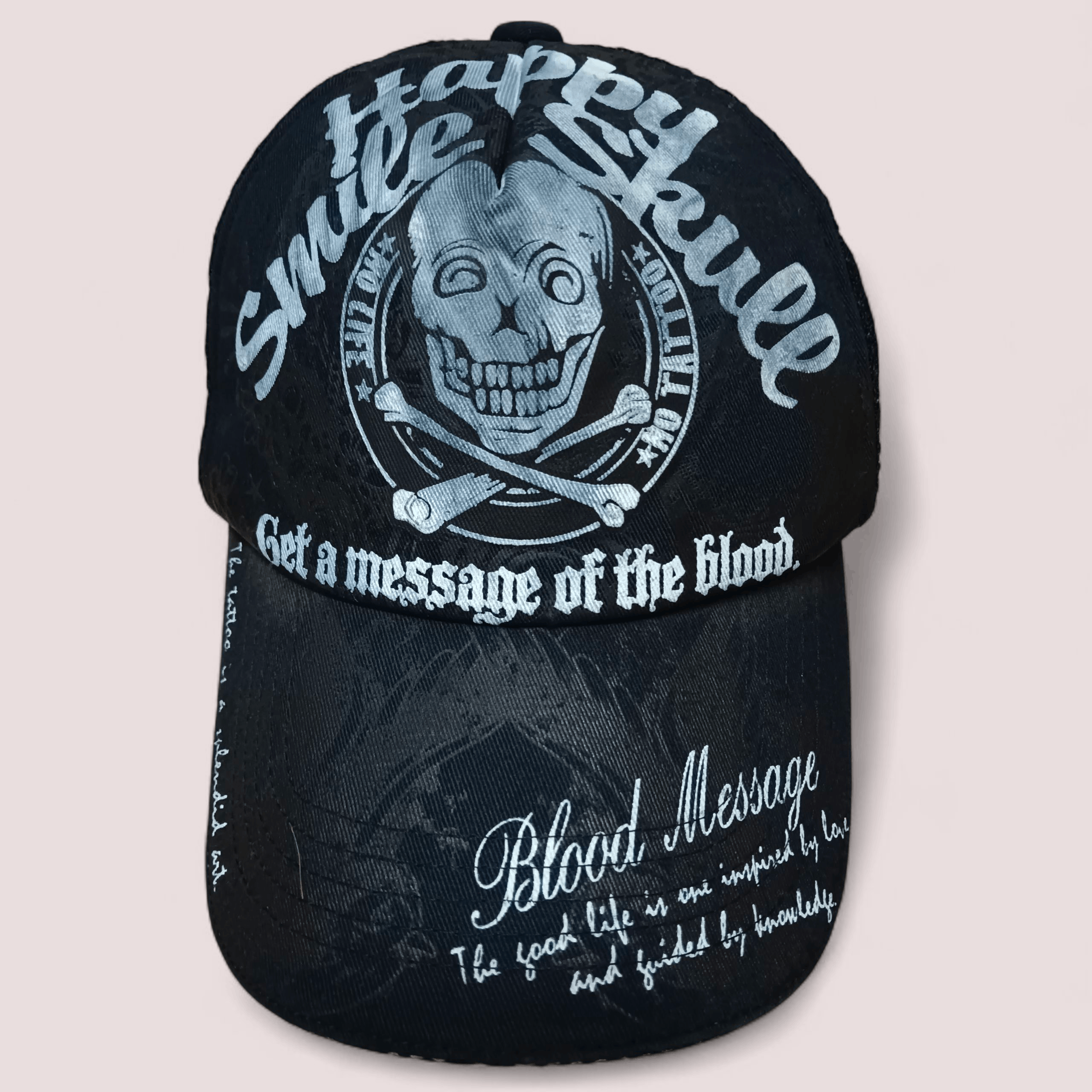 Edition Japan Happy Smile Skull Semi Trucker Hat Size ONE SIZE - 1 Thumbnail