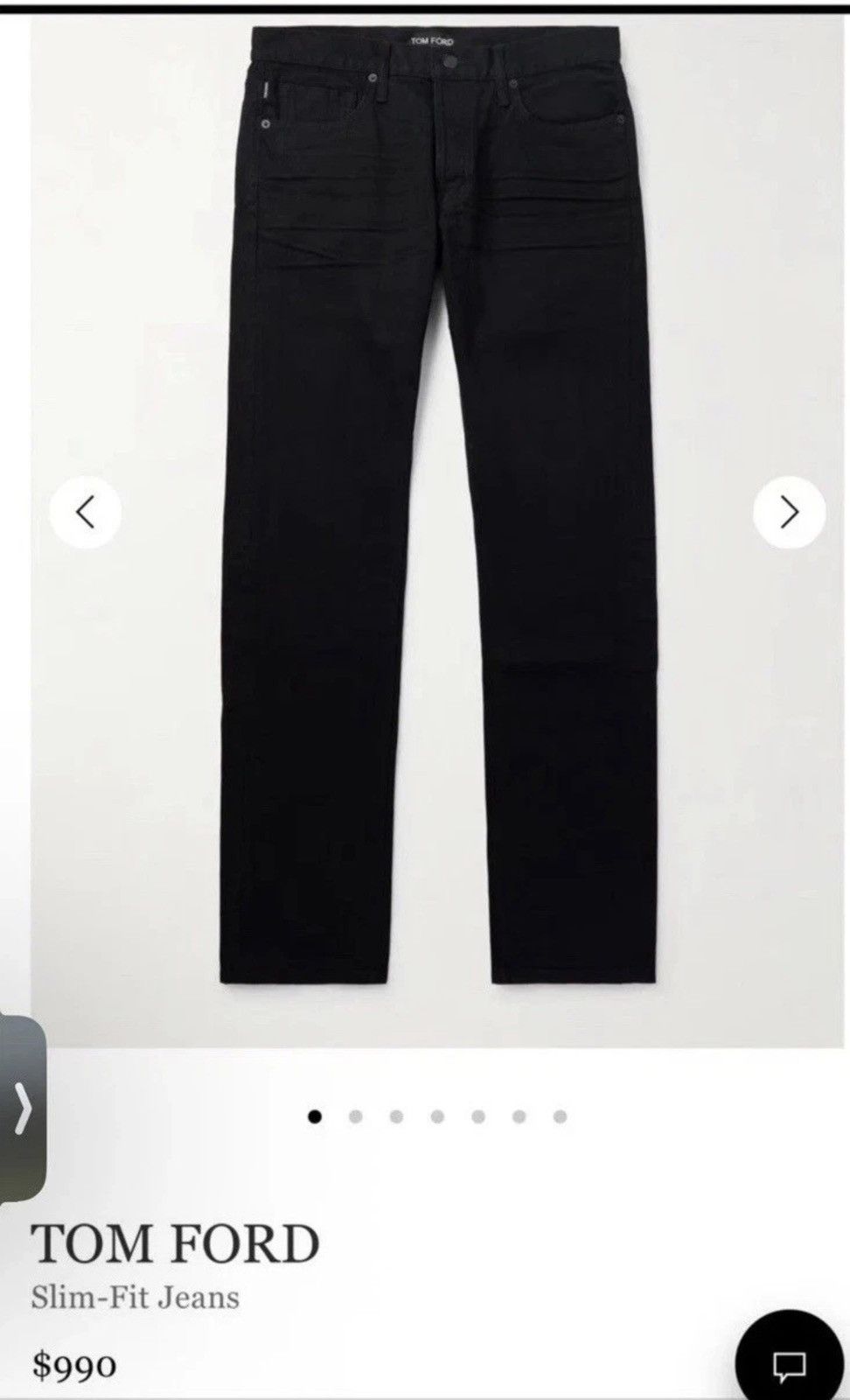 Tom Ford JAPANESE SELVEDGE SLIM FIT DENIM JEANS Size US 31 - 1 Thumbnail