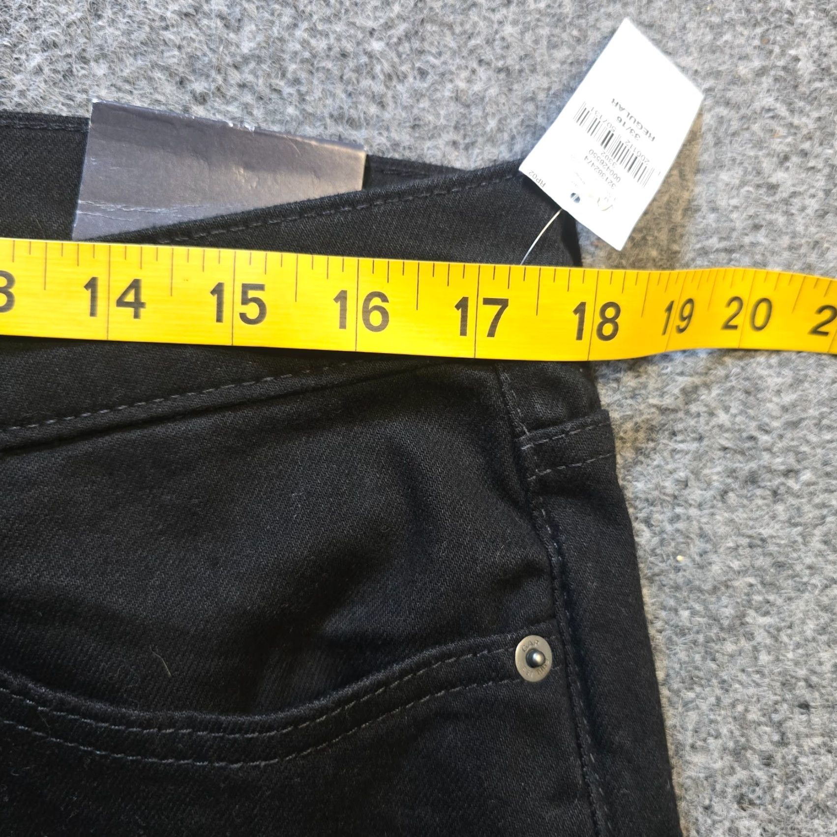 Gap GAP Jeans Womens 16 Black 70s Flare Bell Bottom High Rise Denim Capsule Casual Size 38" / US 16 / IT 52 - 5 Thumbnail