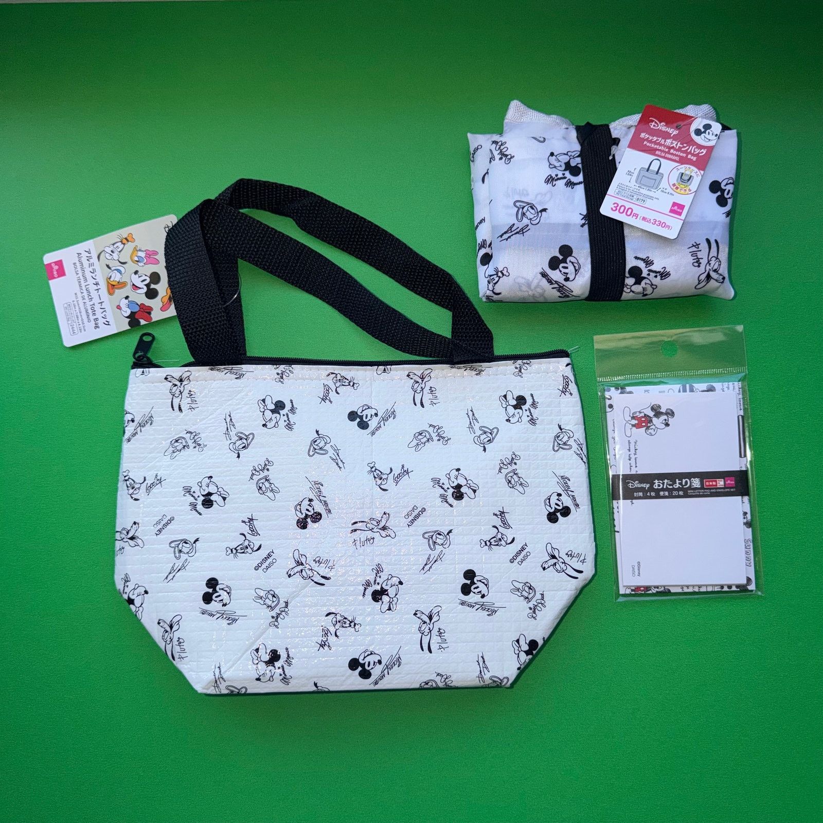 Disney Vintage Disney Mickey Mouse Black White Lunch Tote Set Japan Size ONE SIZE - 9 Thumbnail