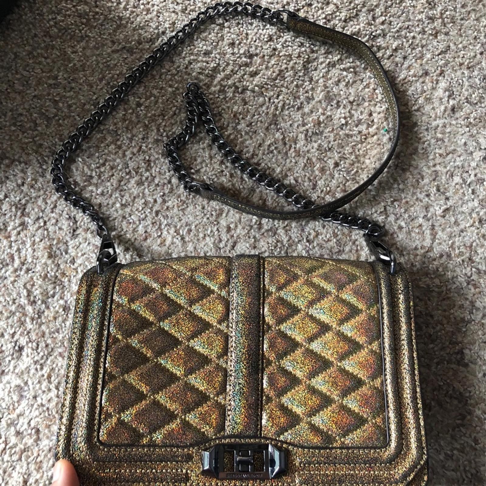 Other Iridescent Rebecca Minkoff Quilted Love Crossbody Size ONE SIZE - 2 Thumbnail