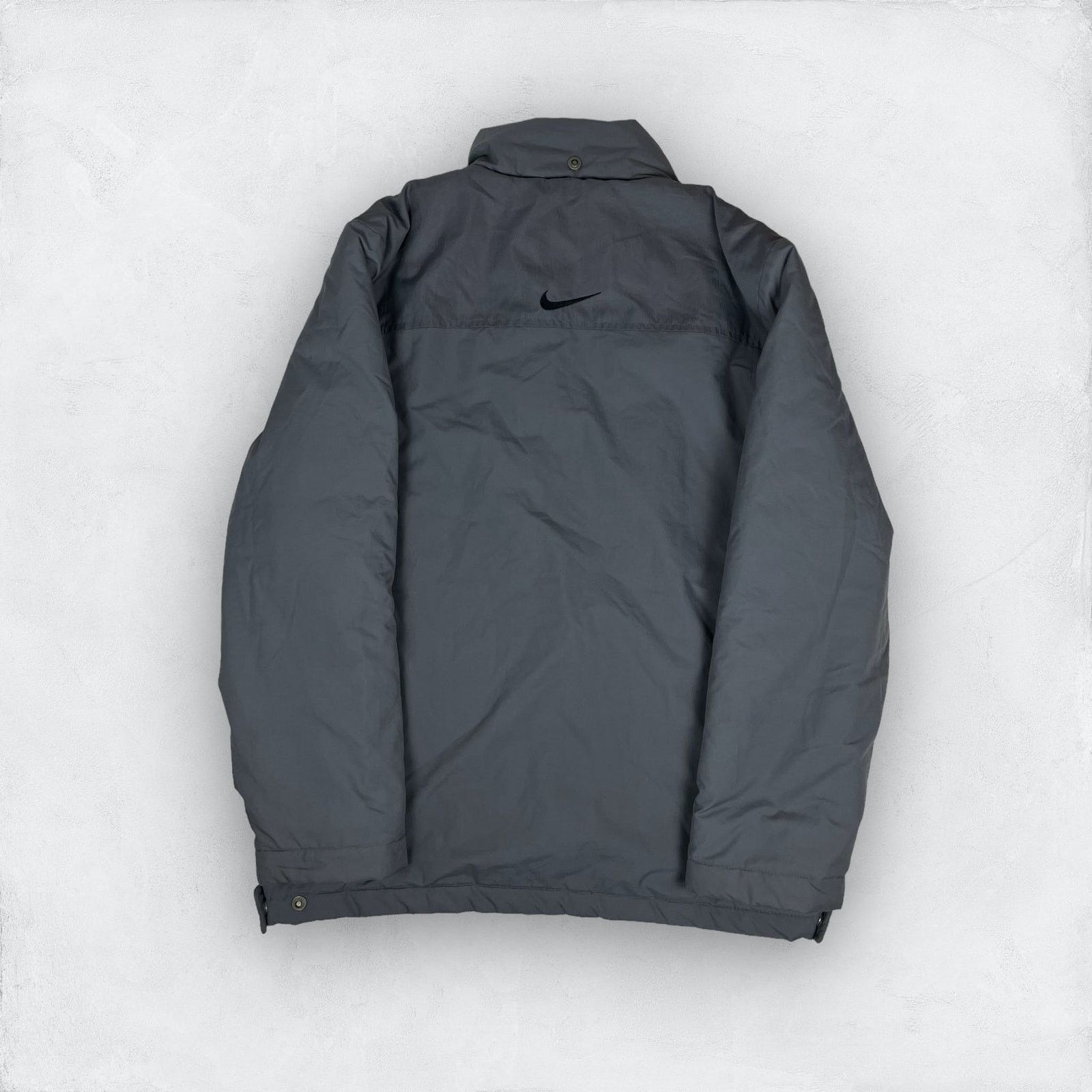 Nike × Vintage Nike Men's Gray Long Sleeve Full Zip Winter Jacket Medium Size US M / EU 48-50 / 2 - 8 Thumbnail