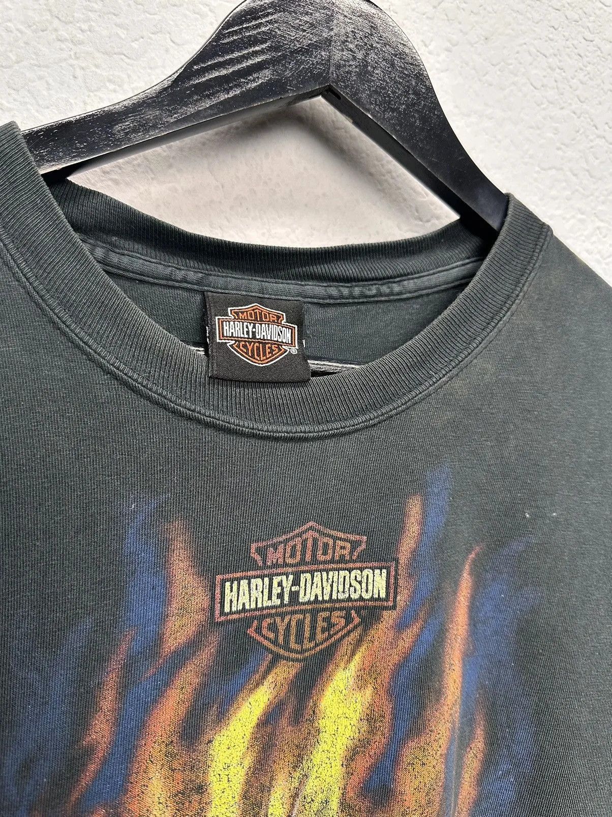 Harley Davidson Harley Davidson T-shirt Vintage Black Faded Moto Leather Size US M / EU 48-50 / 2 - 4 Thumbnail