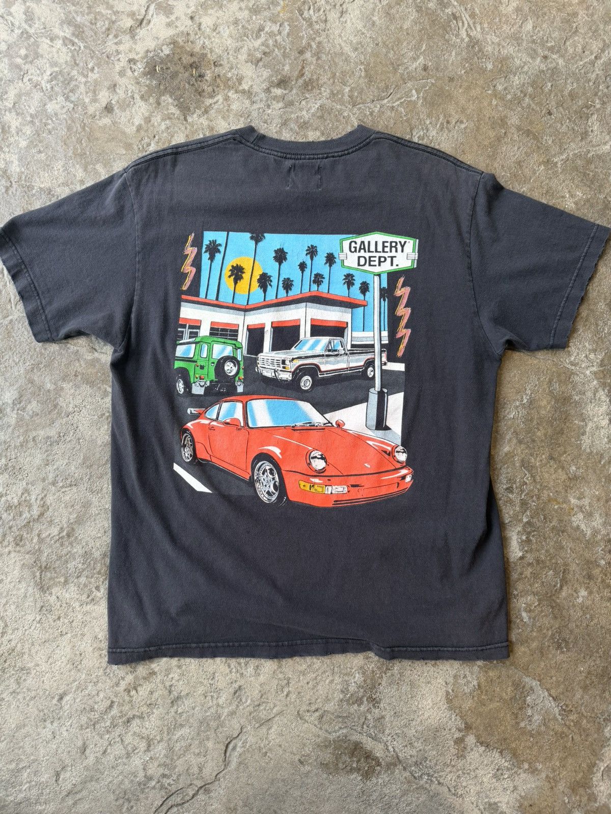 Gallery Dept. OG Drive Thru Tee (Washed Black) Size US M / EU 48-50 / 2 - 2 Thumbnail