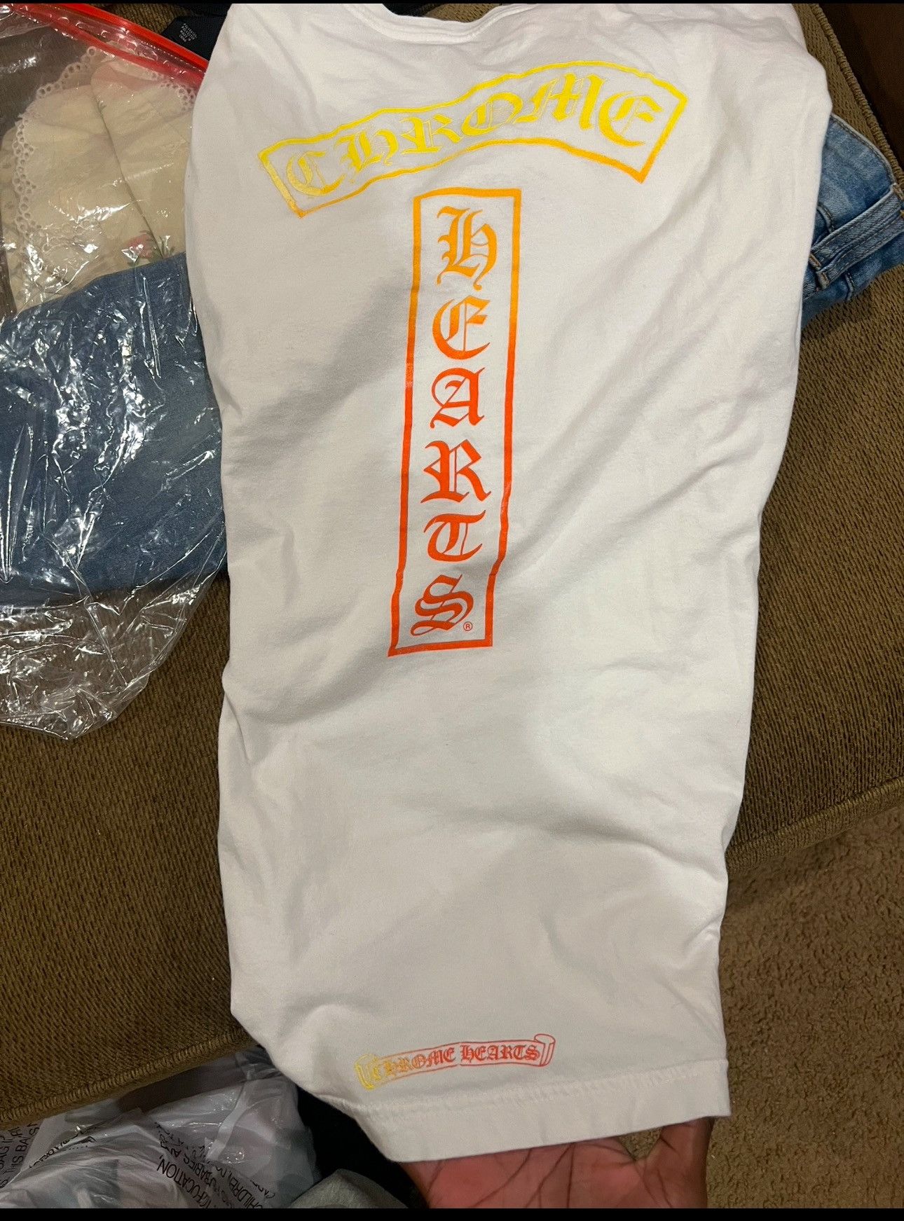 Chrome Hearts White Pink Tee (XL) main image 1