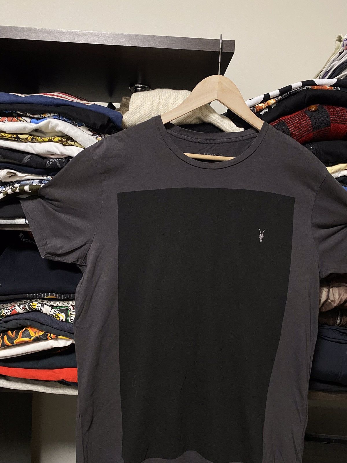 Allsaints × Vintage Vintage Y2K Allsaints Tee Logo Luxury Size US L / EU 52-54 / 3 - 3 Thumbnail