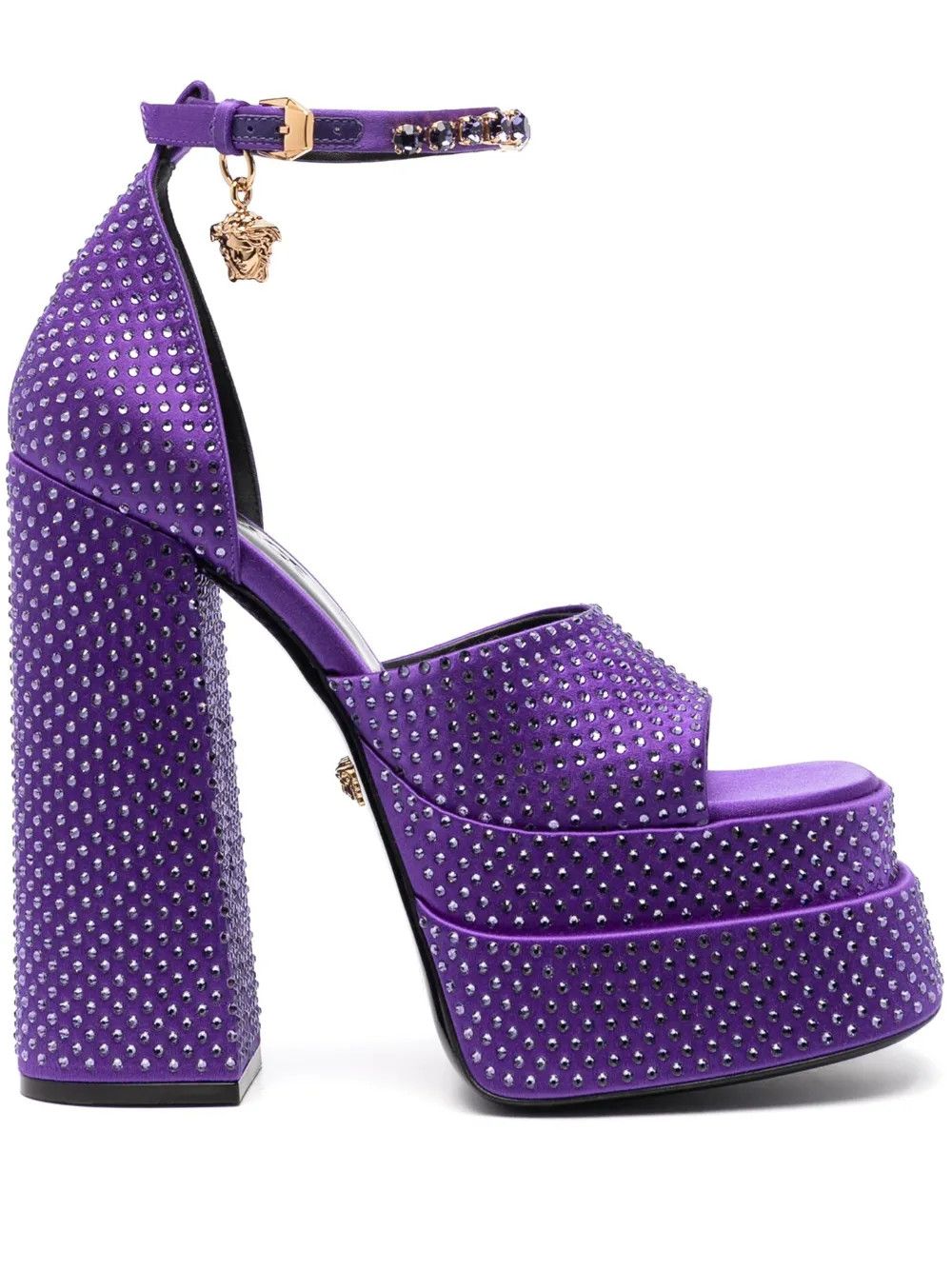 Versace o1y0226 Ankle Strap Sandals in Purple Size US 8 / IT 38 - 1 Thumbnail