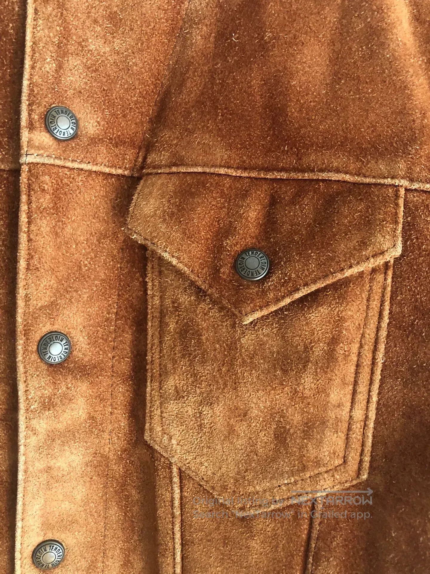 Tenderloin rare brown suede leather jacket. Size US S / EU 44-46 / 1 - 4 Thumbnail