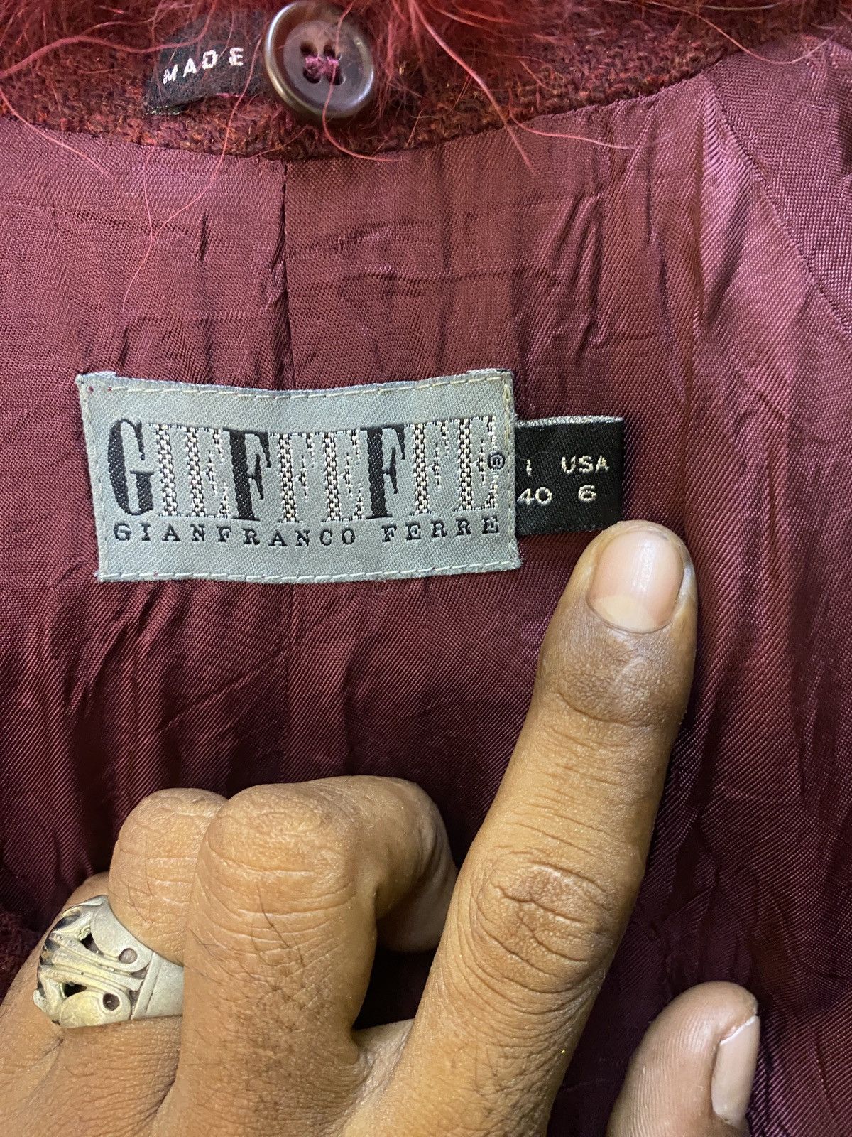 Designer × Gianfranco Ferre Vintage Gianfranco Ferre Mink Fur Long Jacket Size S / US 4 / IT 40 - 9 Thumbnail