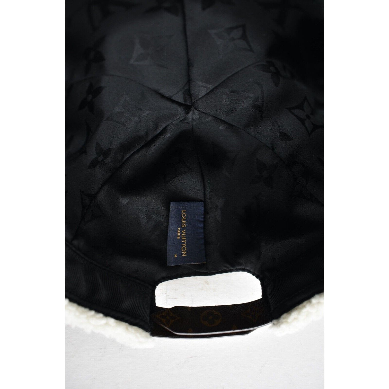 Louis Vuitton Louis Vuitton Leather Shearling Fur Visor Baseball Cap Hat M Size ONE SIZE - 12 Thumbnail