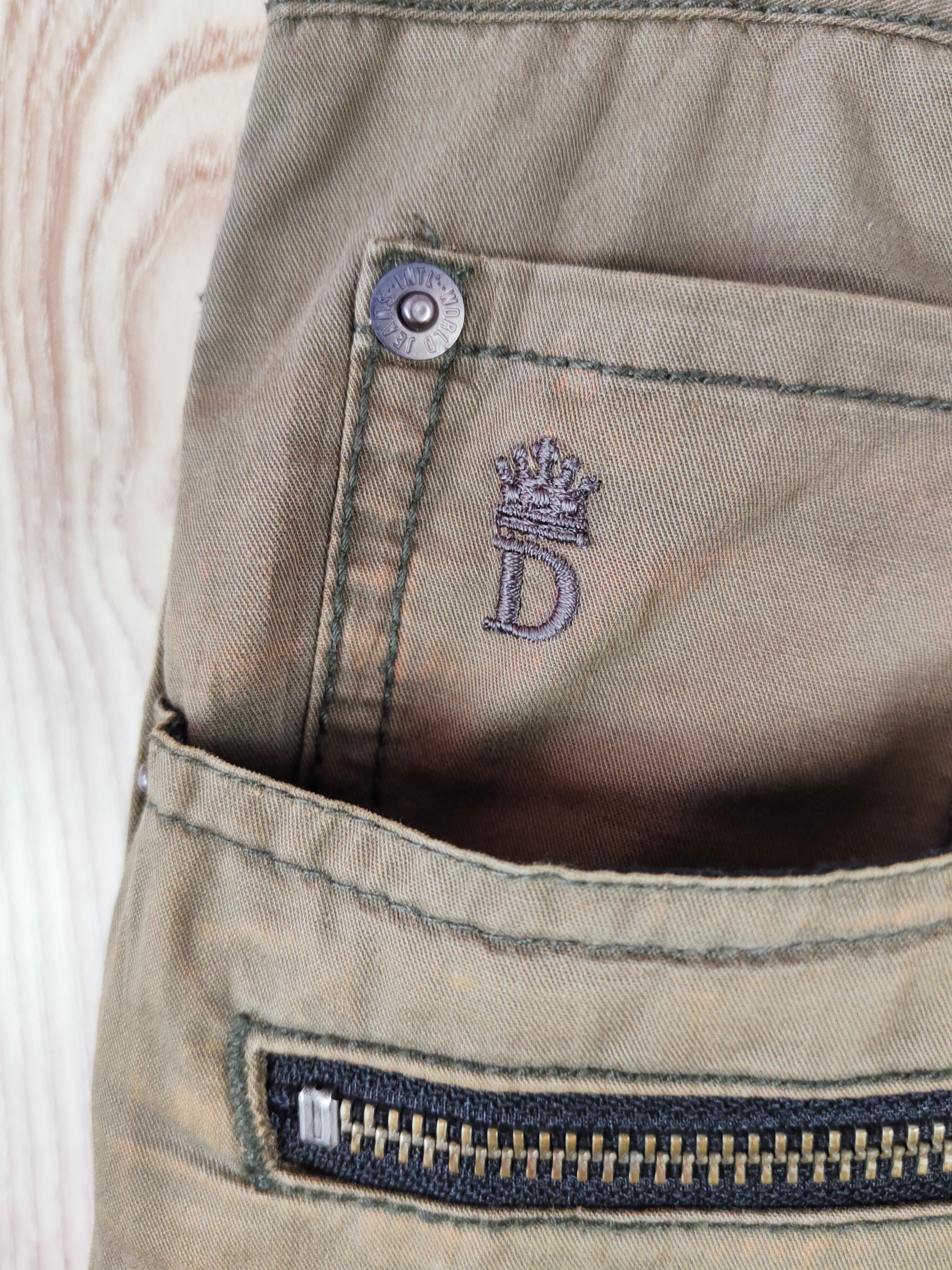 Japanese Brand DL Destrad Khaki Multipocket Tactical Cargo Pants #W528 Size US 31 - 2 Thumbnail