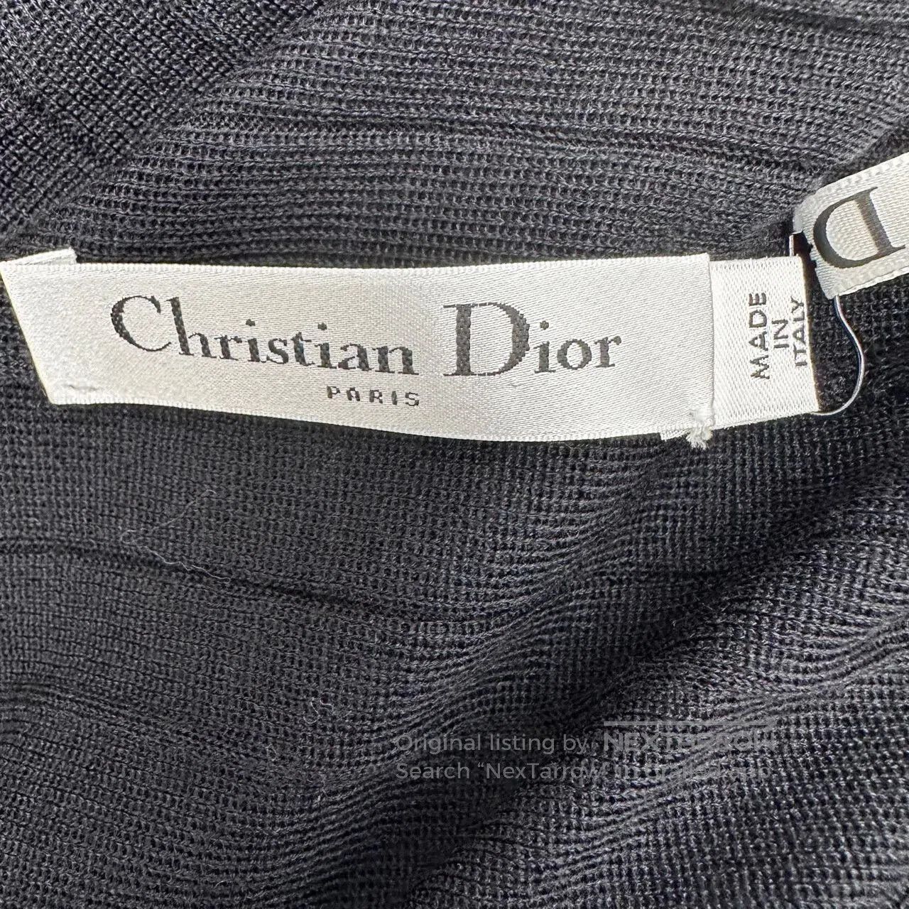 Dior dior deep v sleeveless dress 34 size. Size US 34 / EU 50 - 4 Thumbnail