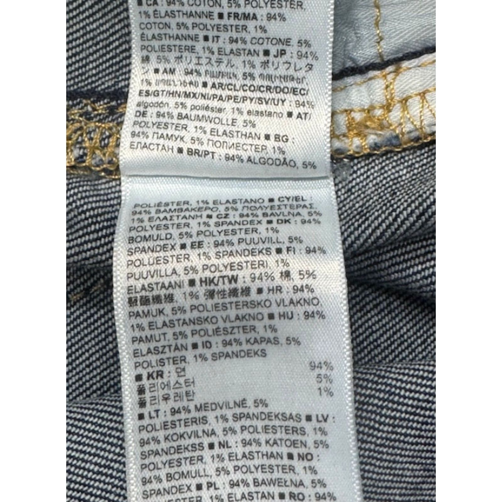Gap VINTAGE Gap Jeans Womens 26x26.5 Blue Denim Slim High Rise Unhemmed NEW 6321 Size 26" / US 2 / IT 38 - 7 Thumbnail