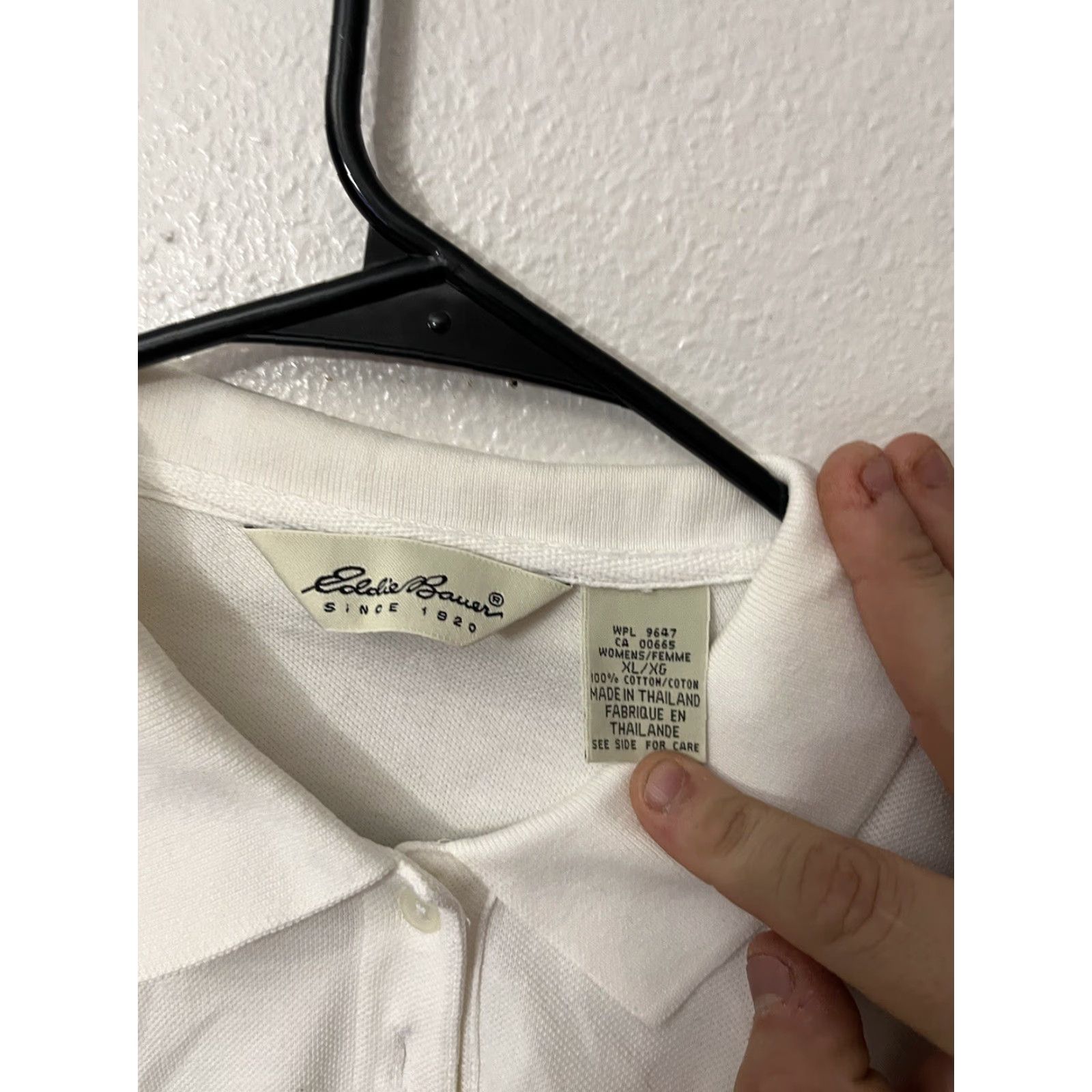 Eddie Bauer VINTAGE Eddie Bauer Shirt Womens XL White Polo Collared Short Sleeve Casual Polo Womens XL White Eddie Bauer Shirt Vintage Size XL / US 12-14 / IT 48-50 - 3 Thumbnail