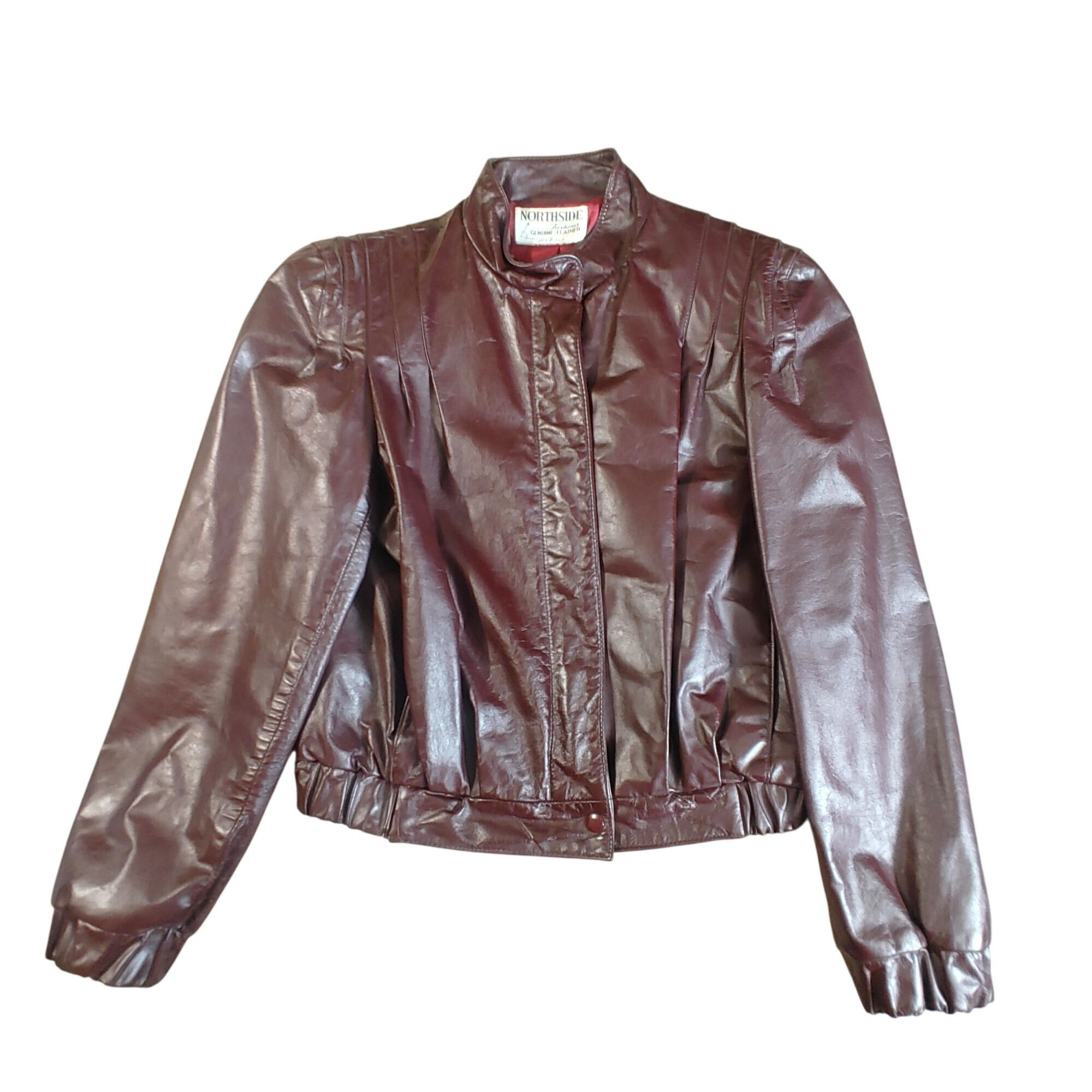 Other Bomber Jacket Northside Fashions Genuine Leather Vintage 19 Size M / US 6-8 / IT 42-44 - 9 Thumbnail