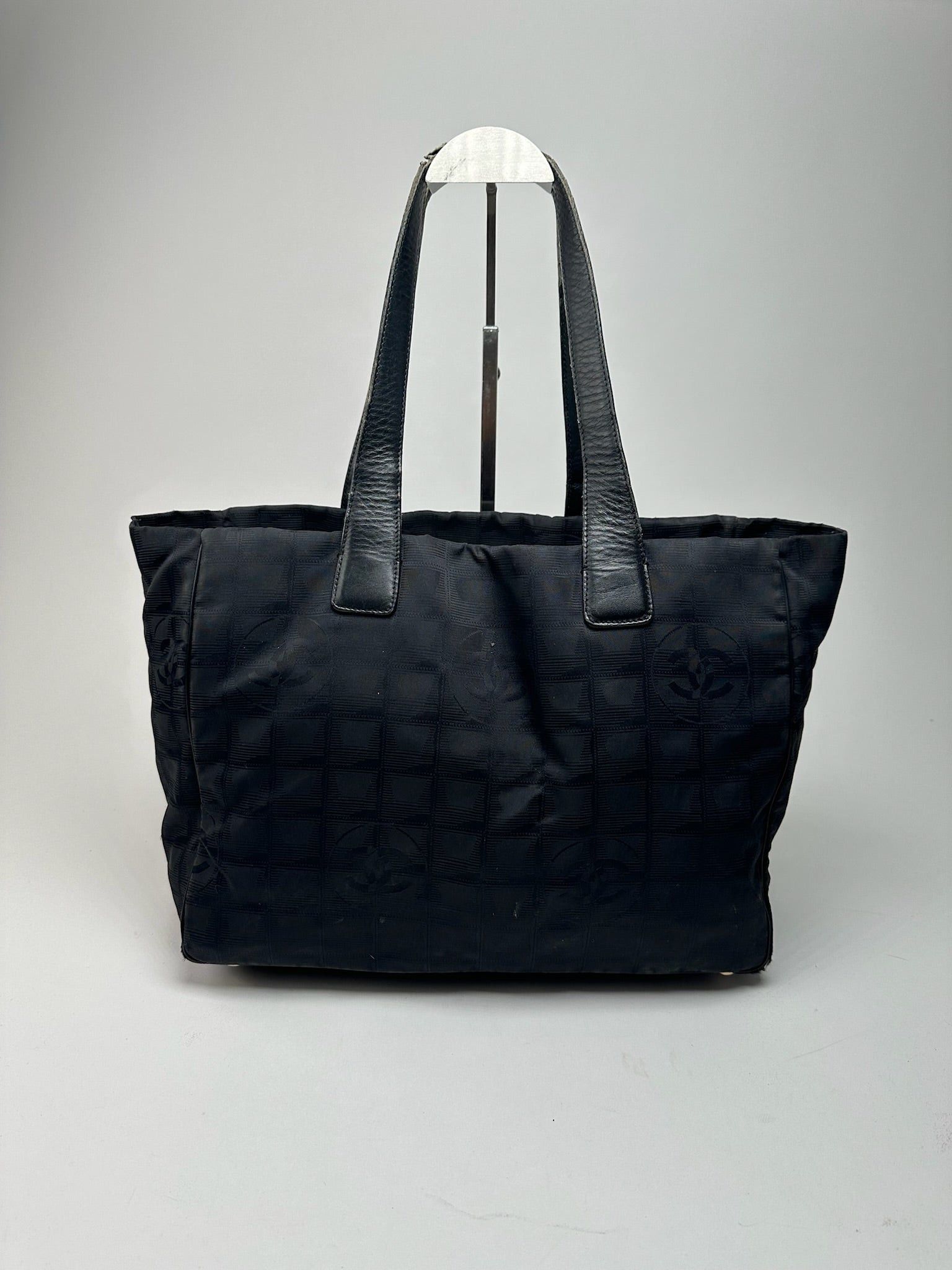 Chanel Vintage Canvas Monogram shopper black Size ONE SIZE - 1 Thumbnail
