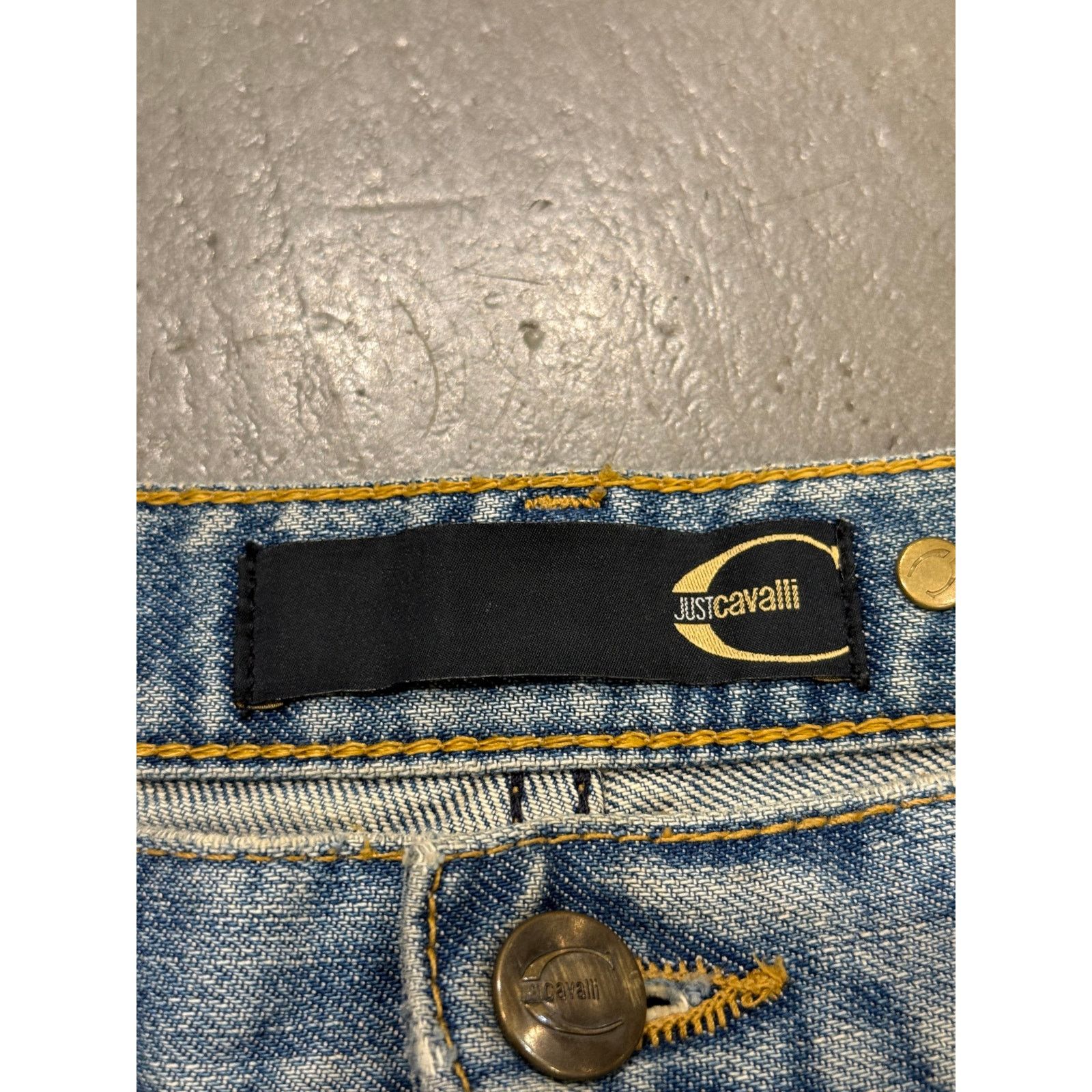 Roberto Cavalli 2000s Cavalli distressed studded jeans Size US 30 / EU 46 - 7 Thumbnail