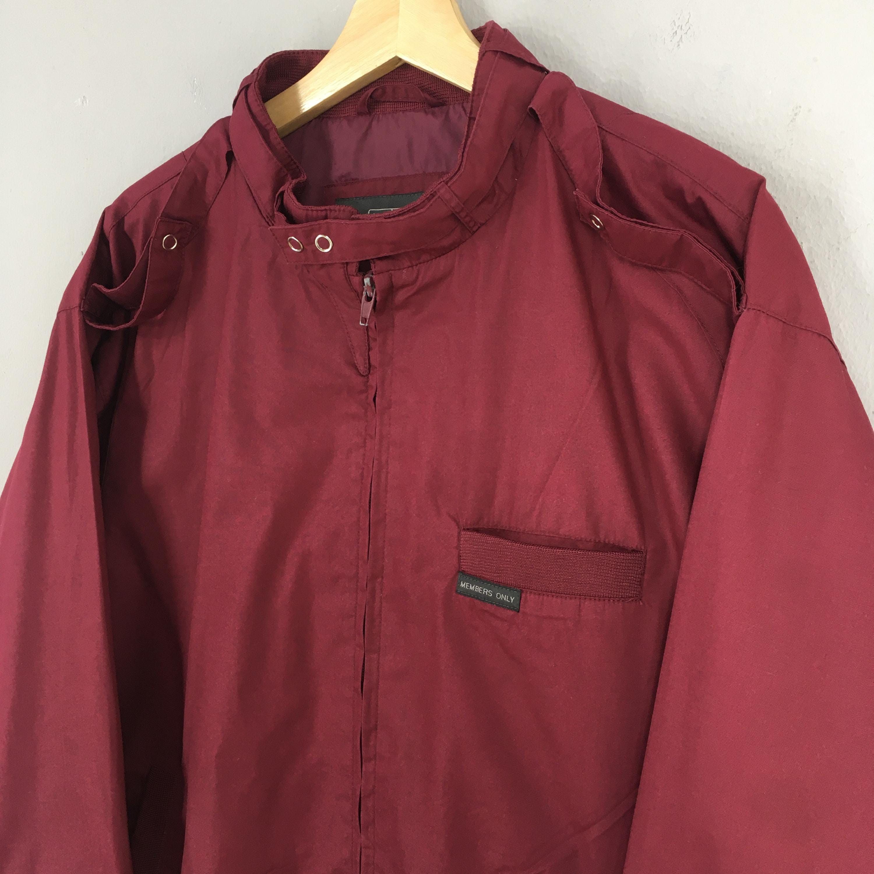 Members Only Vintage 90s Members Only Zipper Casual Red Jacket Large Size US L / EU 52-54 / 3 - 3 Thumbnail