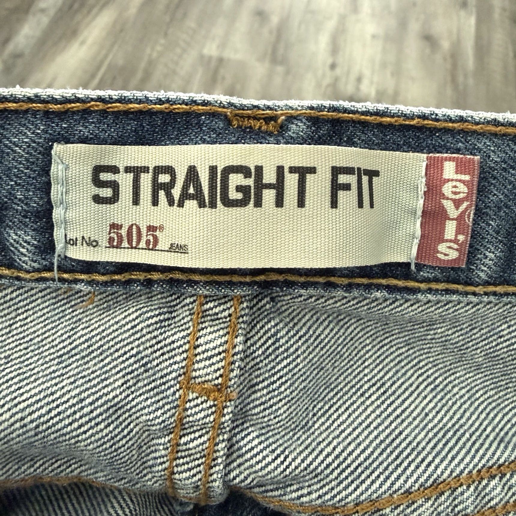 Levi's Levi's 505 Jeans Mens 36x30 Blue Distressed 5-Pocket Denim Regular Straight Red Tab Casual Comfortable Classic USA Brand Mens Size US 36 / EU 52 - 2 Thumbnail