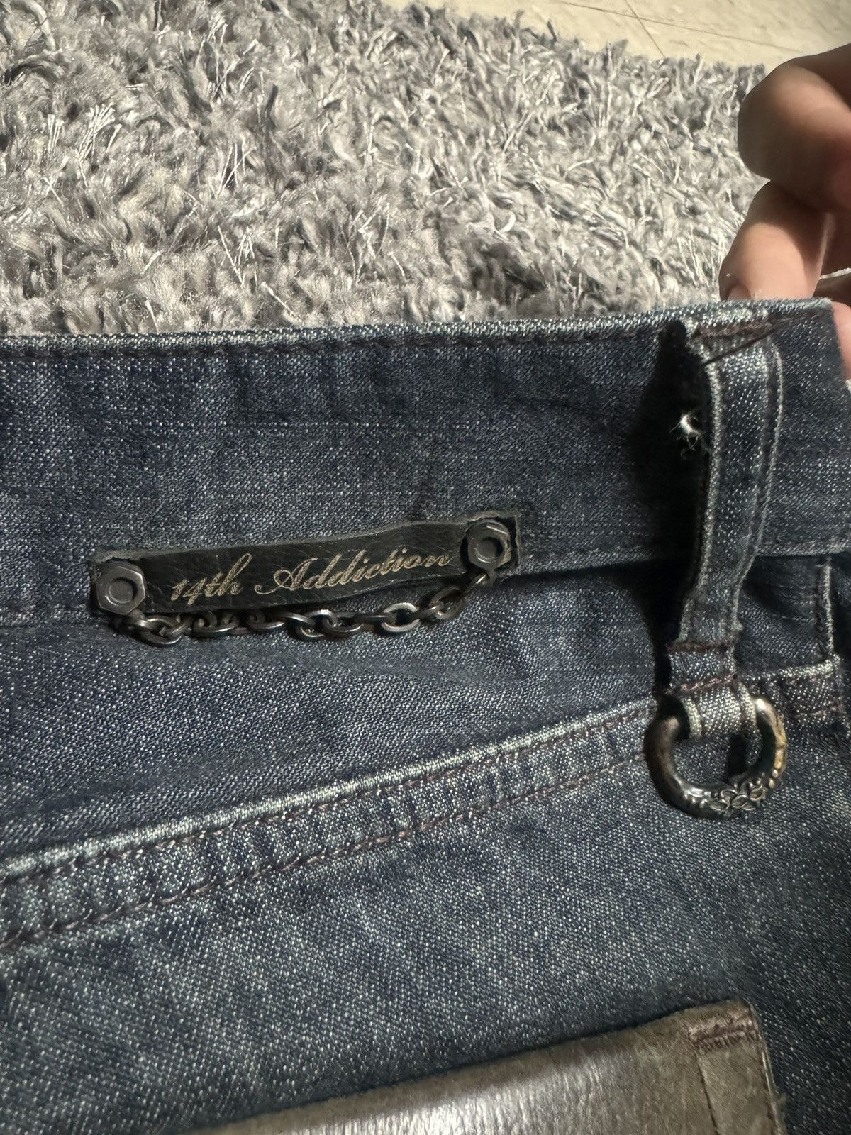 14th Addiction 14th Addiction Distressed Patchwork Jeans Size US 29 - 16 Thumbnail