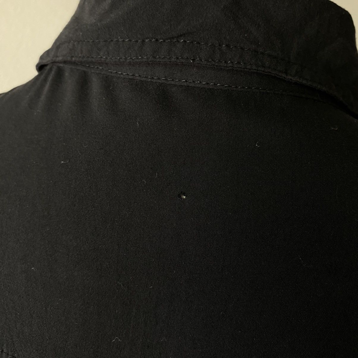 Japanese Brand GHOST OF HARLEM Punk Y2K Black Pleated Pearl Button Shirt Size S / US 4 / IT 40 - 21 Thumbnail