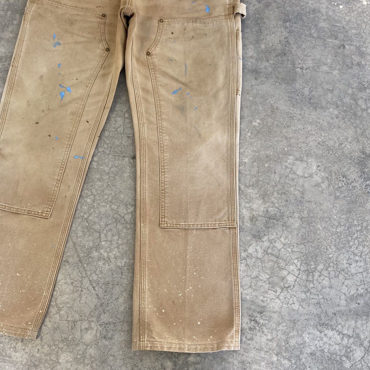 Carhartt VTG Carhartt Double Knee Faded Tan Splatter Painter Pants Size US 33 - 9 Thumbnail
