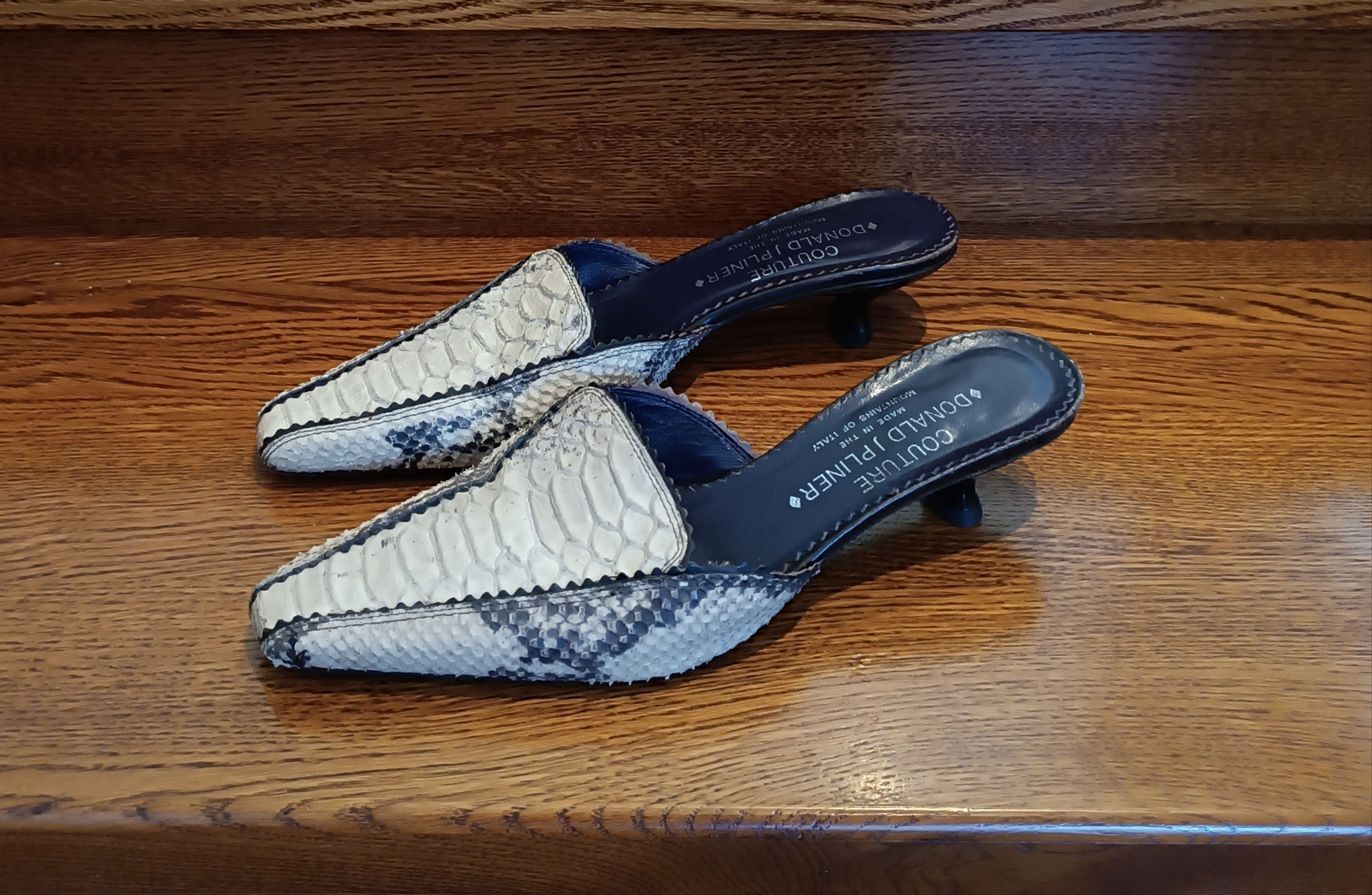 Donald Pliner × Leather Luxury Mules Donald J Pliner Couture Leather Moira Vintage Size US 9 / IT 39 - 1 Thumbnail