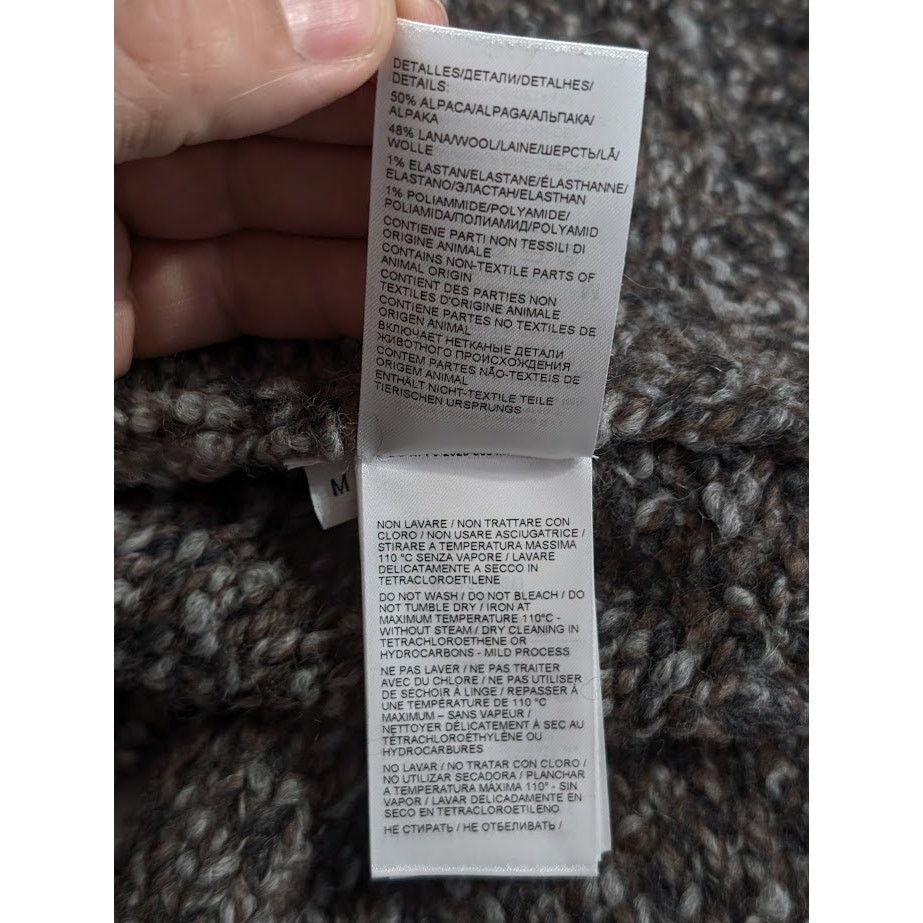 Bottega Veneta o1rshd1 Chunky Alpaca Knitwear Cardigan in Multicolor Size US M / EU 48-50 / 2 - 18 Thumbnail