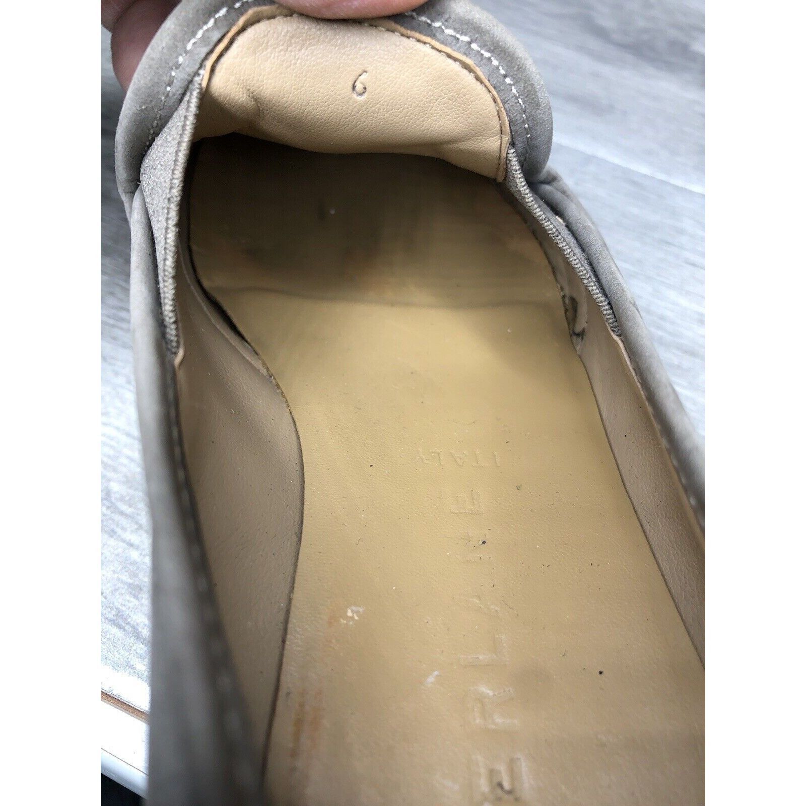 Everlane Everlane Gray Suede Almond Toe Slip On Casual Loafer Shoes W Size US 6 / IT 36 - 17 Thumbnail