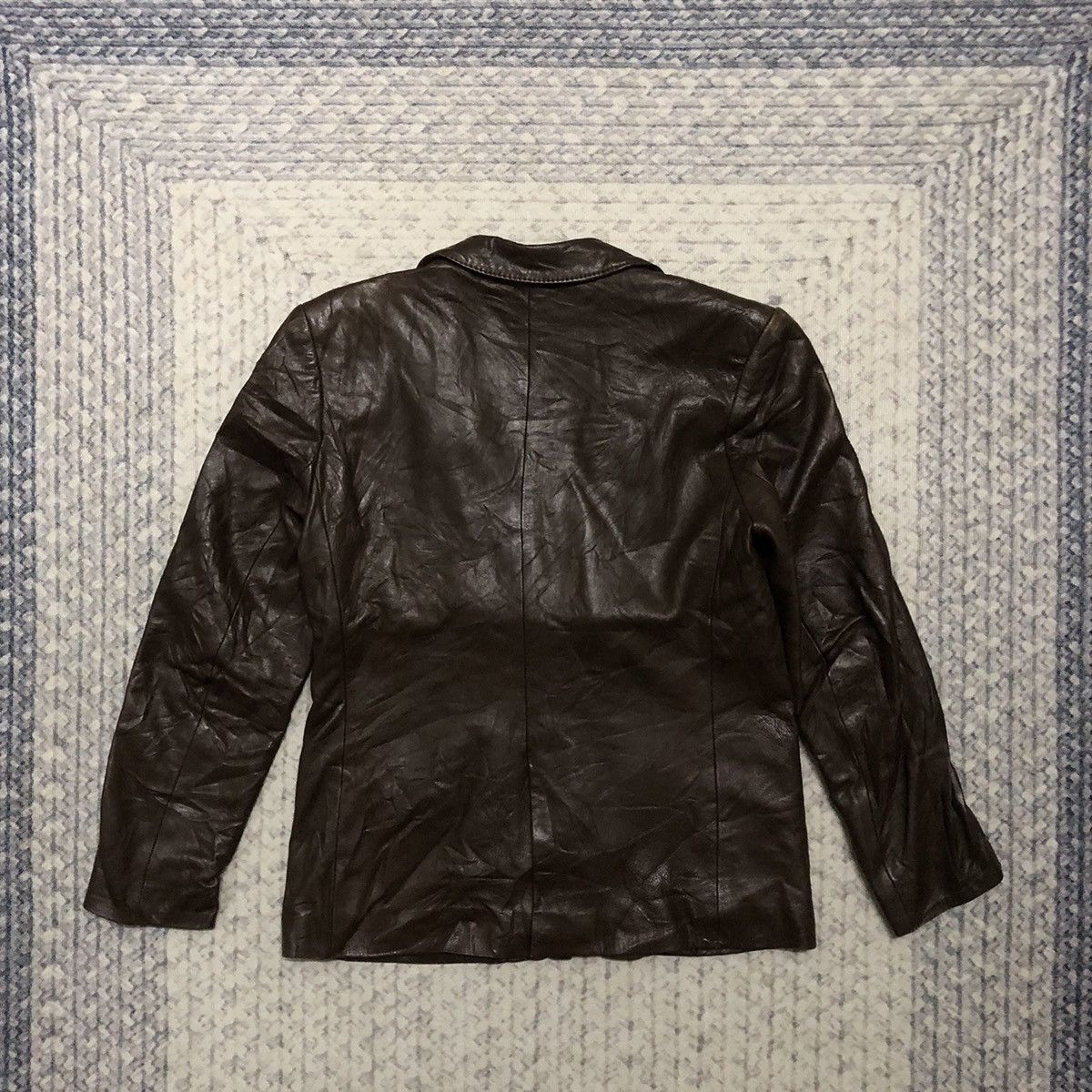 Designer × Karl Lagerfeld × Vintage Rare Distressed Vintage Karl Lagerfeld Leather Jacket Size US XXS / EU 40 - 7 Thumbnail