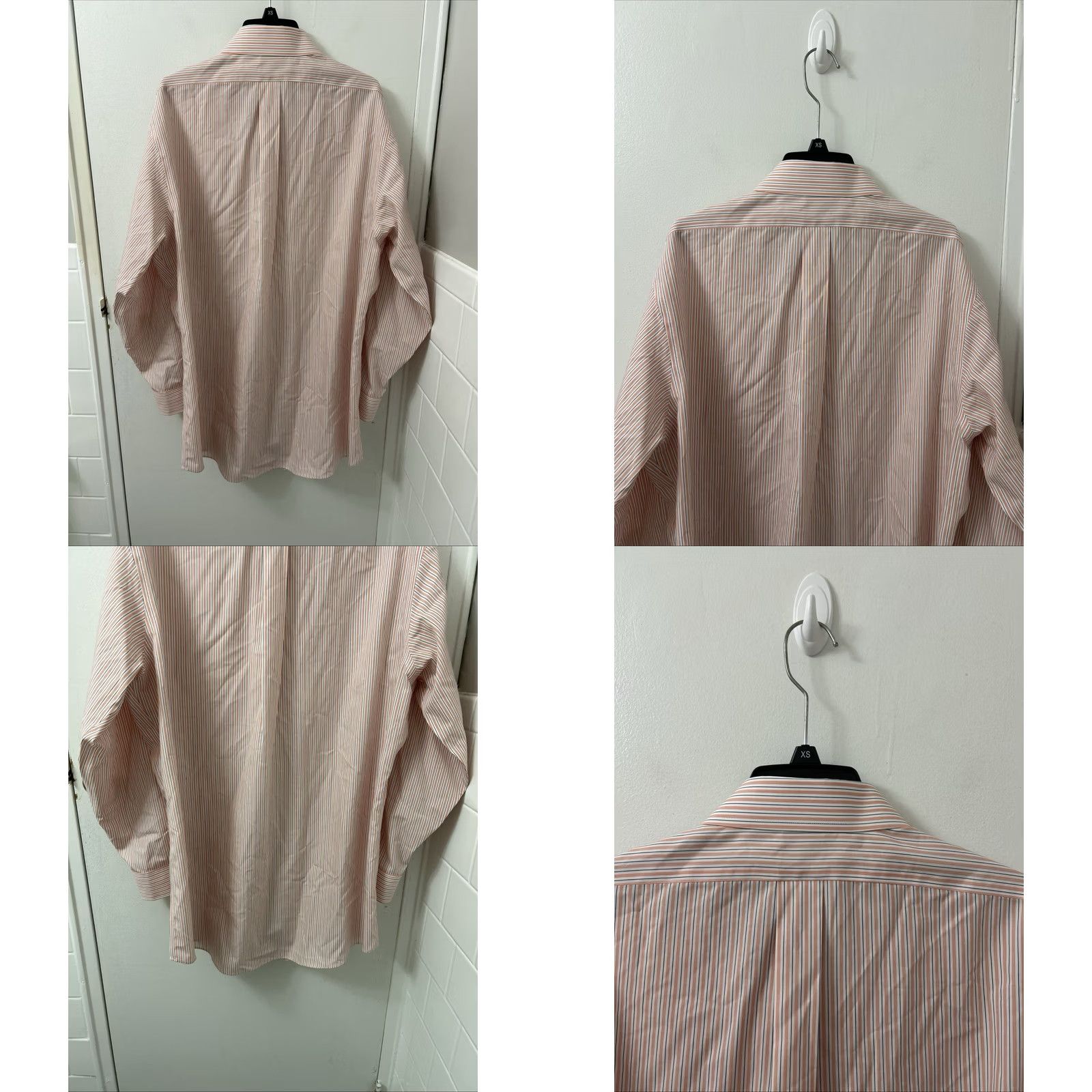 Brooks Brothers Brooks Brothers Shirt Mens 16.5 Orange White Striped Regent Non Iron L/S Dress Shirt Louis Reg Reviews? Size US XL / EU 56 / 4 - 8 Thumbnail