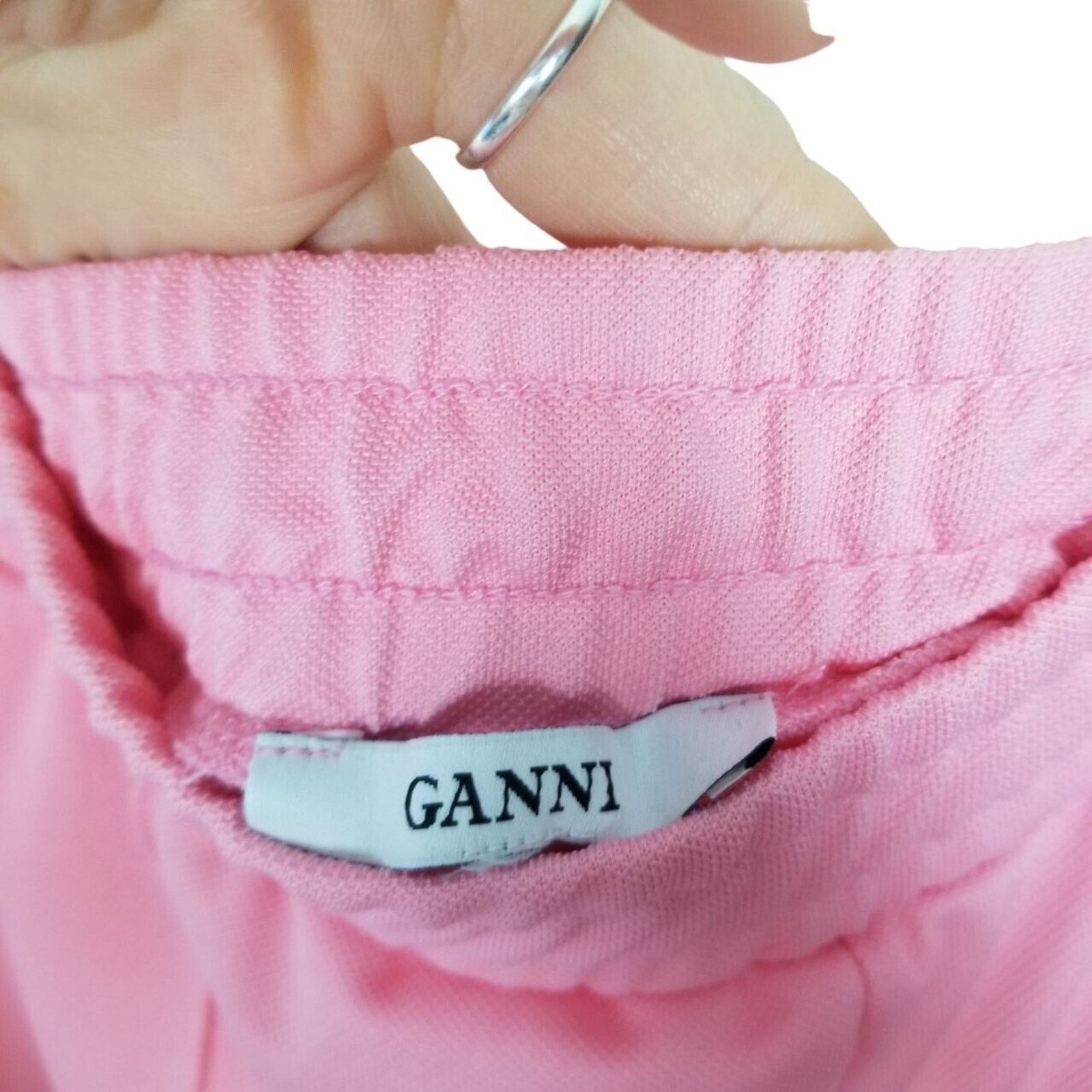 Ganni Ganni Womens Dubois Polo Side Stripe Sweatpants L Designer Size 32" / US 10 / IT 46 - 8 Thumbnail