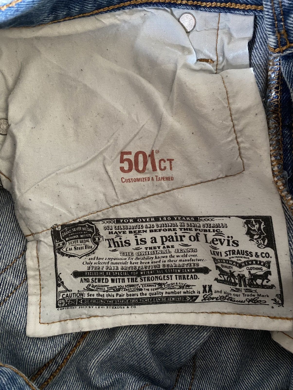 Levi's × Levi's Vintage Clothing Levi’s CT 501 Distressed Denim Jeans Size US 28 / EU 44 - 15 Thumbnail