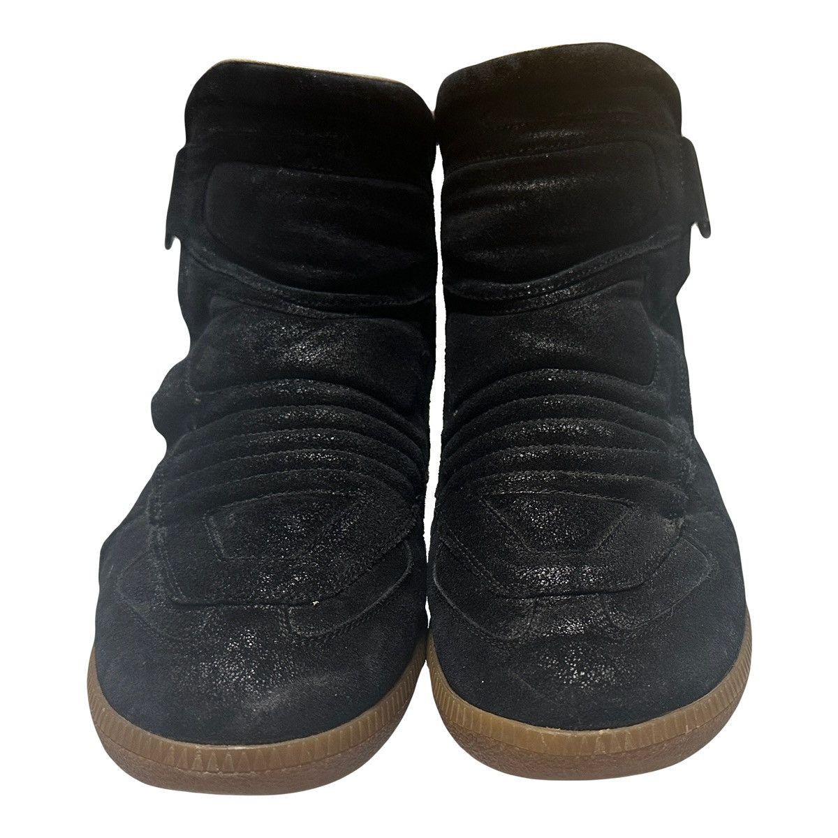 Pre-owned Maison Margiela Speed Bike Hi Top Gats Shoes In Black