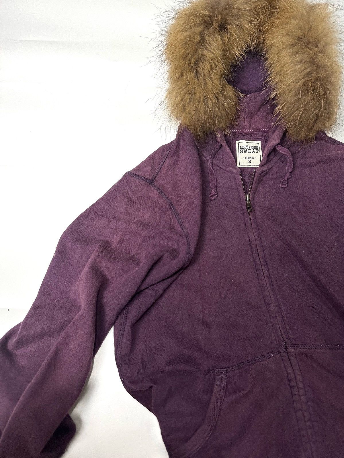 Japanese Brand Fur hoodie LWS Grape faded Size US M / EU 48-50 / 2 - 5 Thumbnail