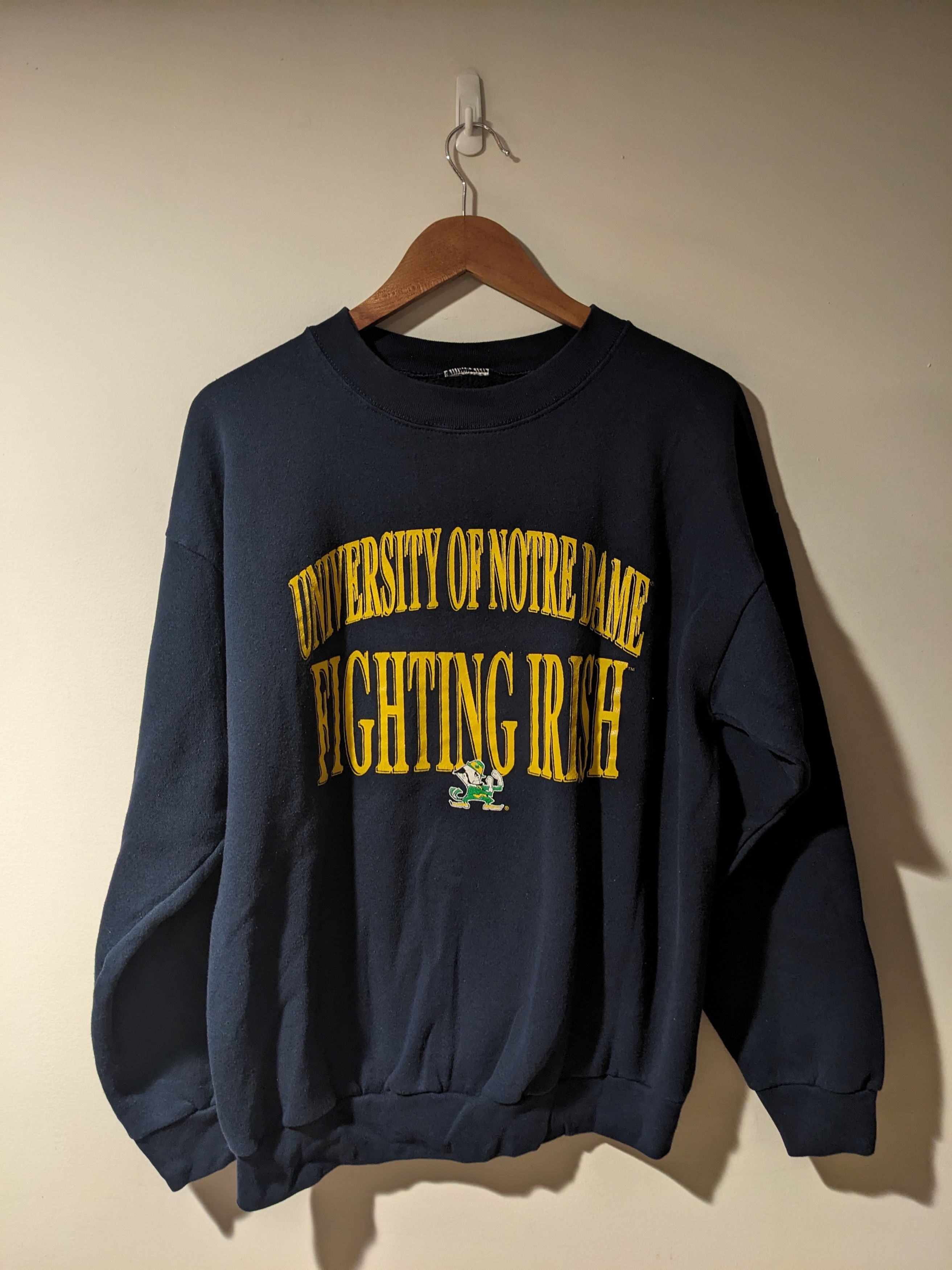 Vintage Vintage 90s Notre Dame College Football Medium Sweatshirt Size US M / EU 48-50 / 2 - 1 Thumbnail