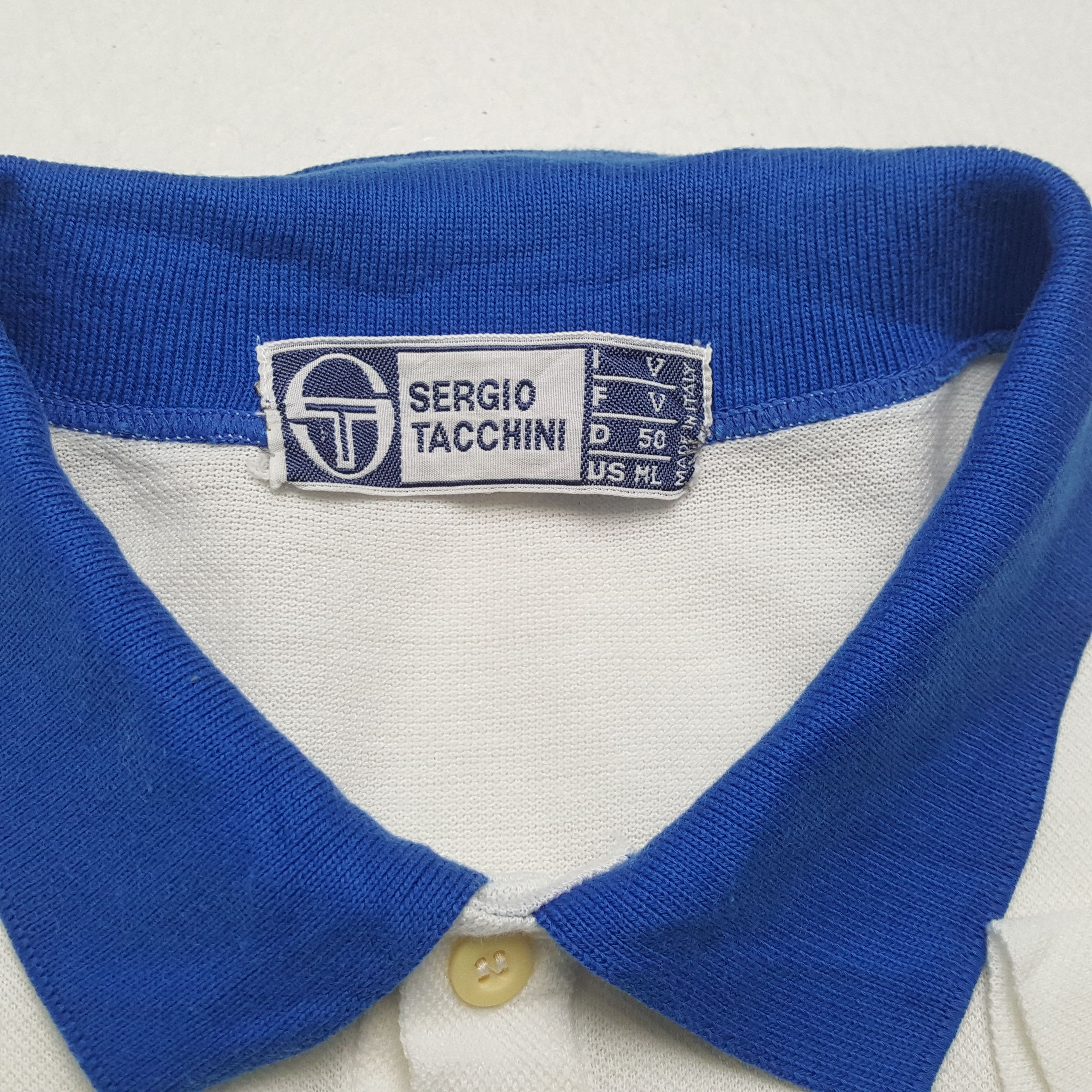 Sergio Tacchini × Vintage Vintage SERGIO TACHINI Italian Sportswear Polos Shirt Size US M / EU 48-50 / 2 - 7 Thumbnail